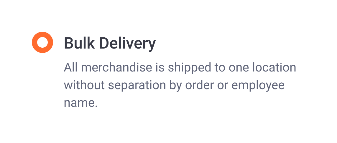 Select Shipping preference