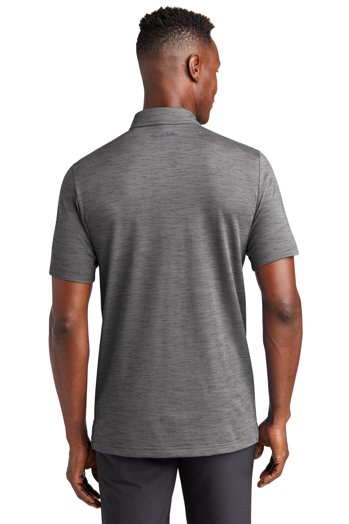 TravisMathew Auckland Slub Polo Dark Grey [Gershman Mortgage]