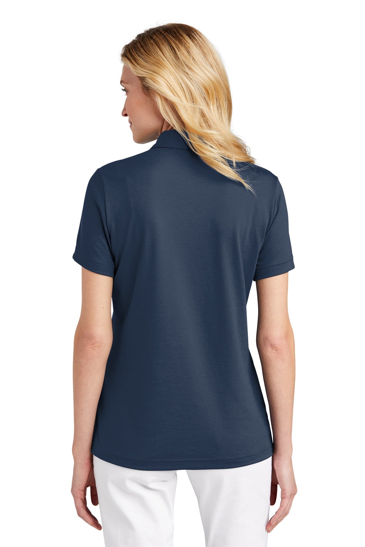 TravisMathew Ladies Oceanside Solid Polo Blue Nights [Control Risks]