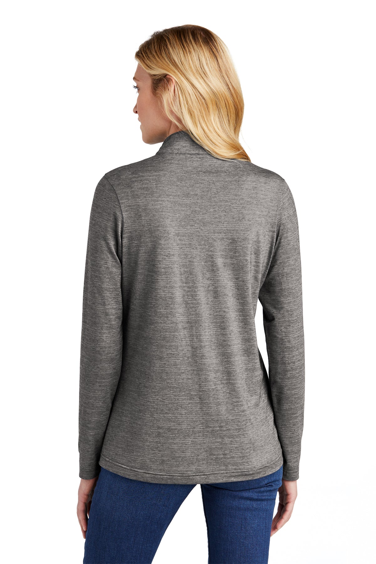TravisMathew Ladies Crestview 1/4-Zip Grey Heather [GuidePoint Security Cloud Security]