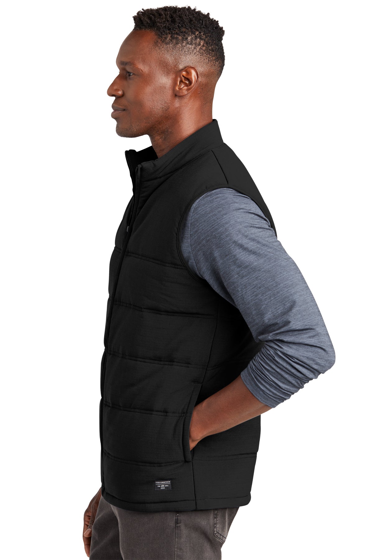 TravisMathew Cold Bay Vest Black [Calvada Surveying Inc]