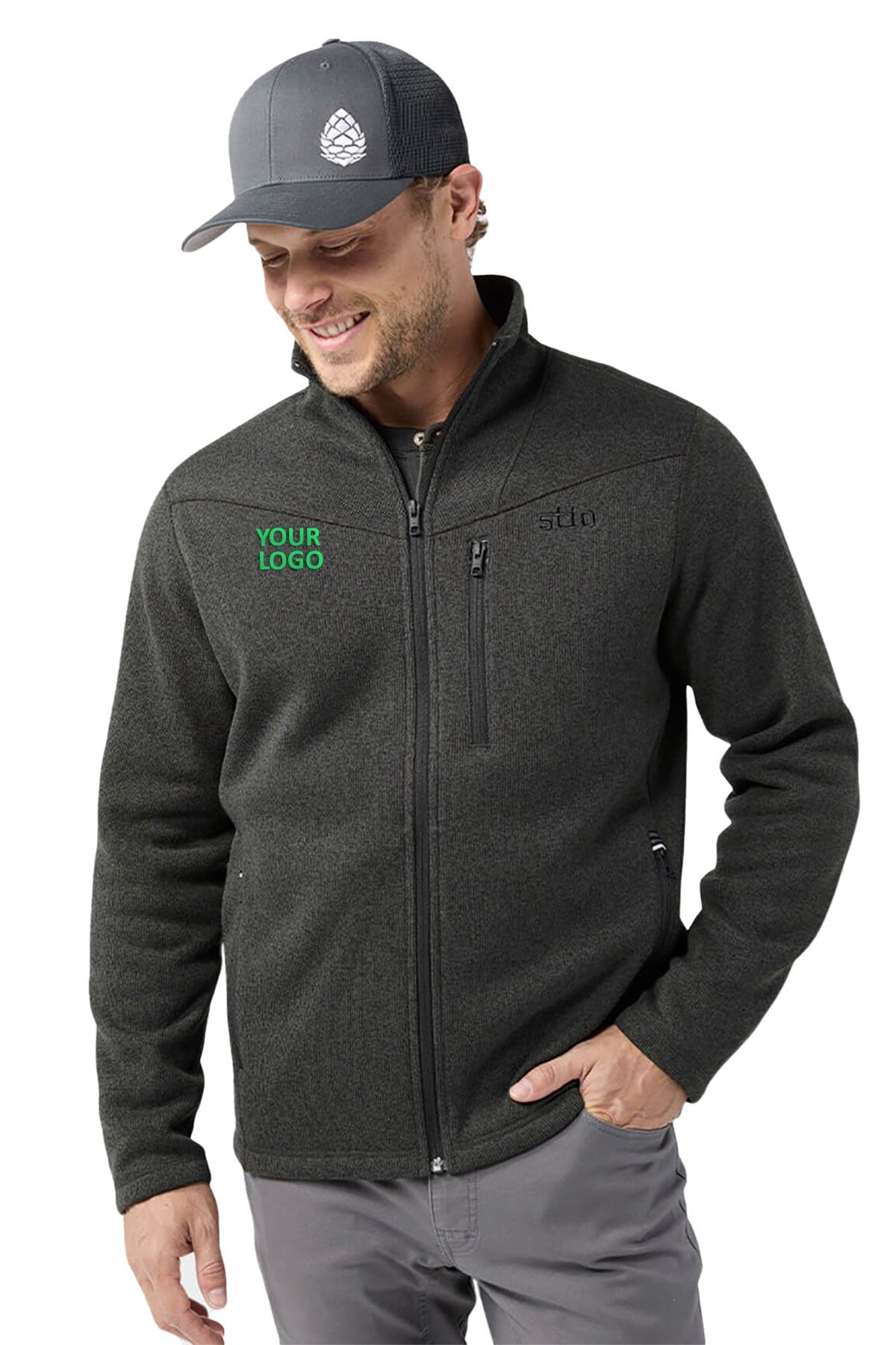 Stio Wilcox Fleece Custom Jackets, Abyss Heather [LeadApaprel]