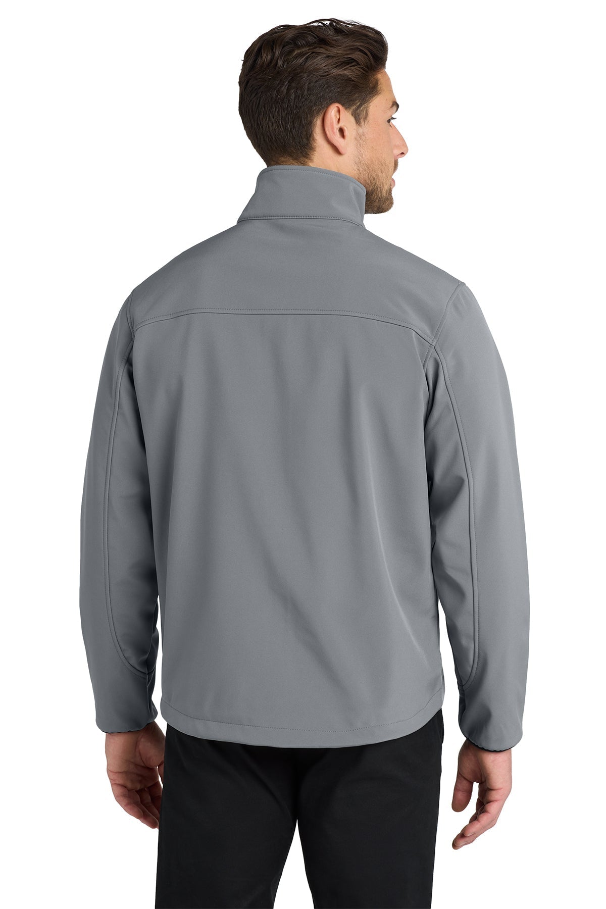 Port Authority Glacier Soft Shell Custom Jackets, Smoke Grey/ Chrome [Milford Mining Company Utah]