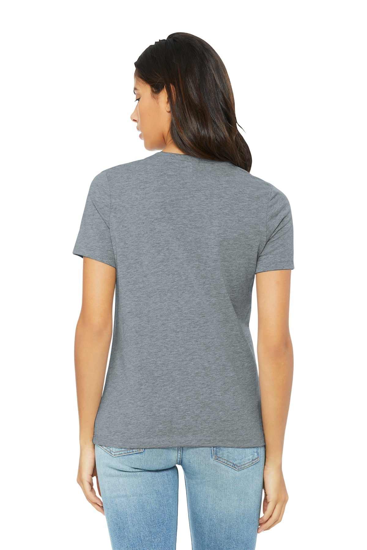 Bella Canvas Womens Relaxed T-Shirt, Athletic Heather [Wet Noses Natural Dog Treat Company, LLC.]