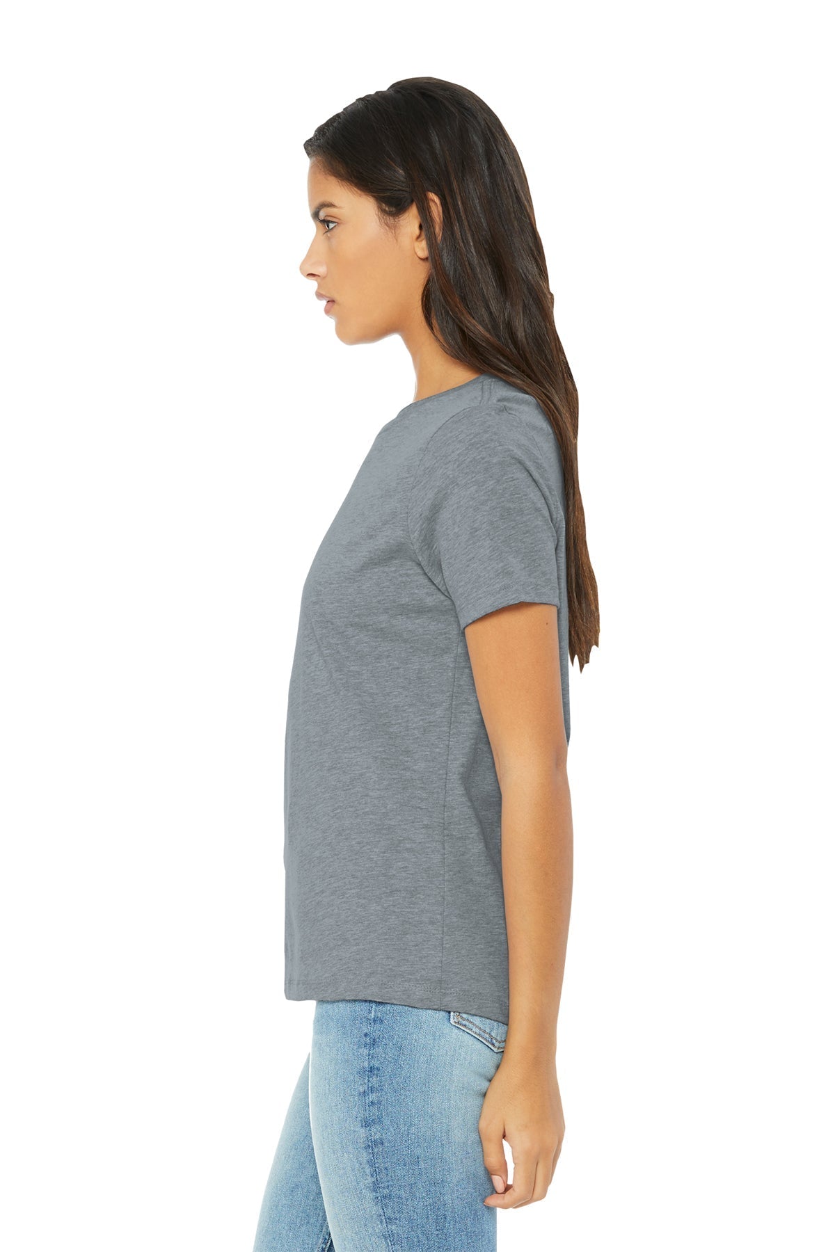 Bella Canvas Womens Relaxed T-Shirt, Athletic Heather [Wet Noses Natural Dog Treat Company, LLC.]