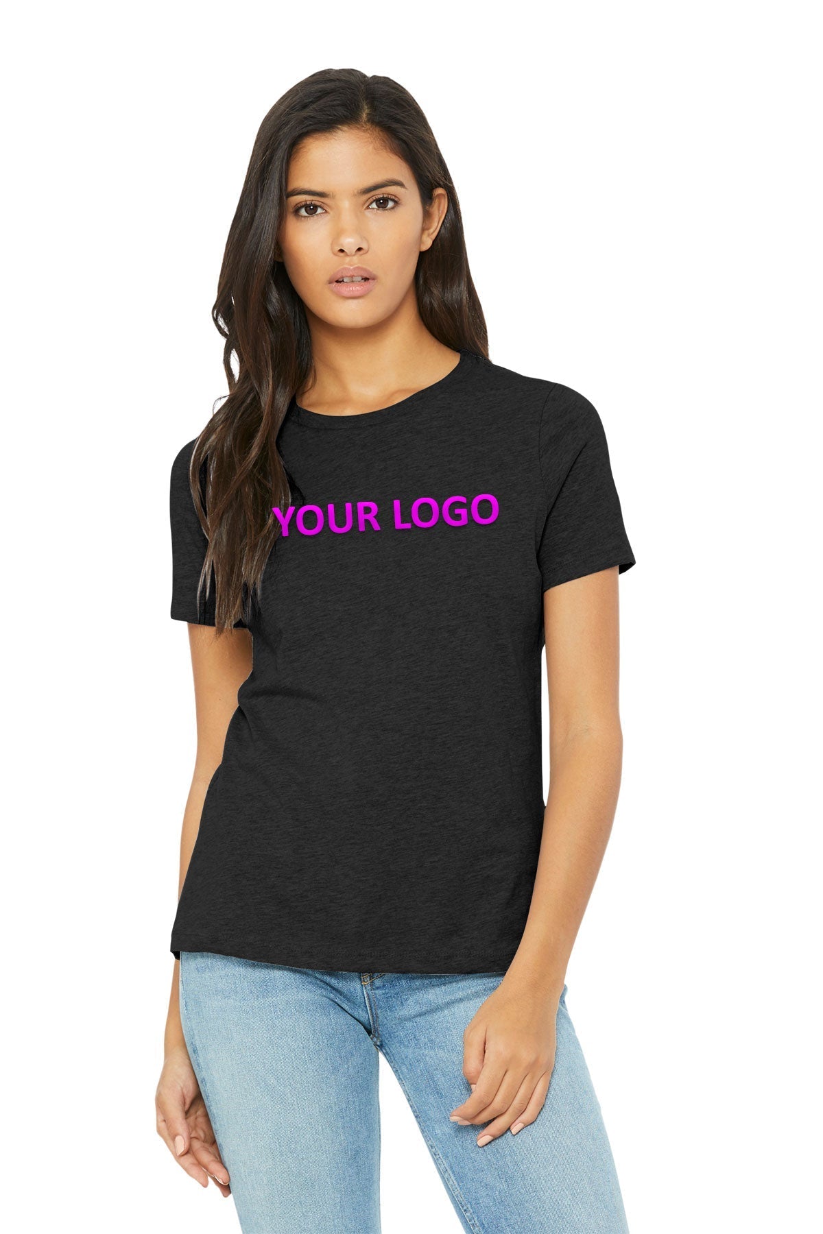 Bella Canvas Womens Relaxed T-Shirt, Black [Milford Mining Company Utah]