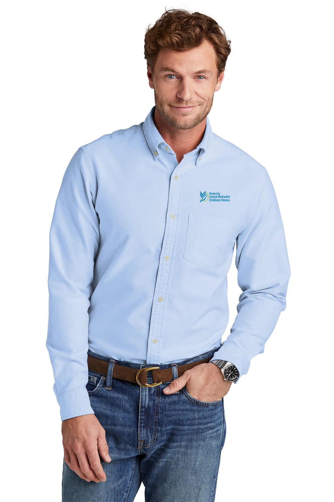 Brooks Brothers Oxford Shirt, Newport Blue [Kentucky United Methodist Children's Homes]