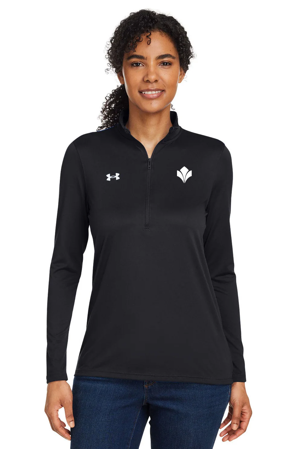 Under Armour Ladies Tech Half-Zip, Black [Zura Bio]