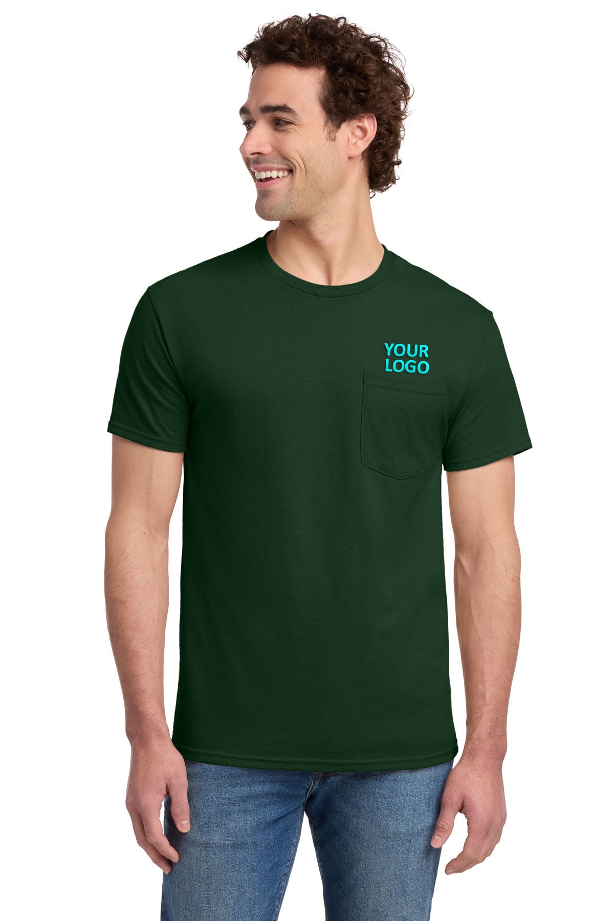Jerzees Dri-Power 50/50 Cotton/Poly Short Sleeve T-Shirt 29MP Forest Green