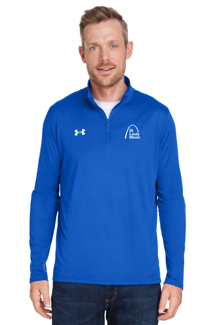 Under Armour Men's Tech Quarter-Zip, Royal [St Louis Music]