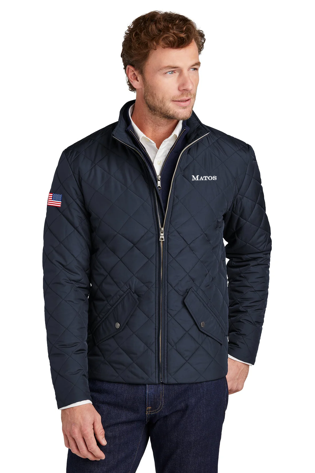 Brooks Brothers Quilted Jacket, Night Navy [Matos Builders]
