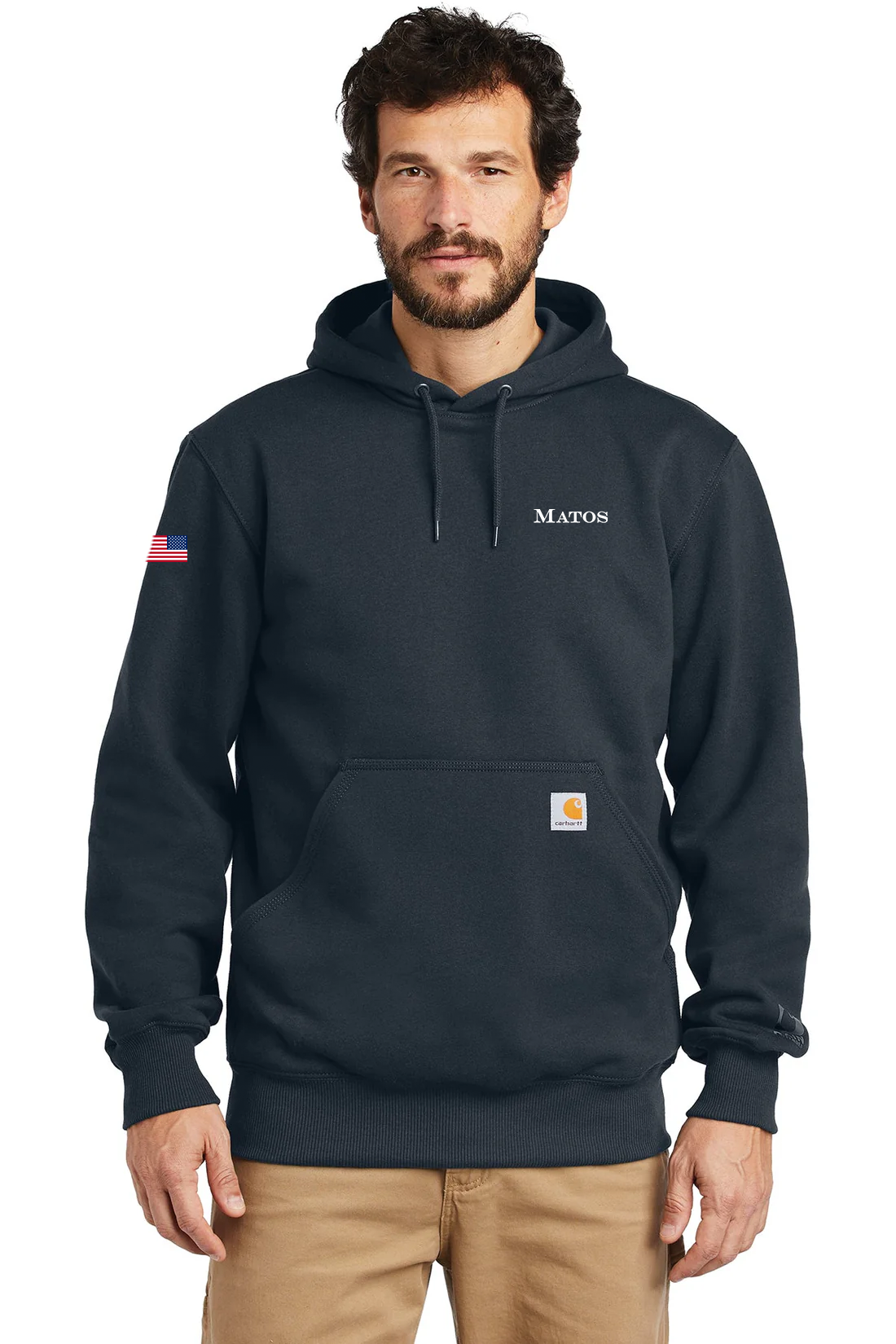 Carhartt Rain Defender Paxton Hoodie, New Navy [Matos Builders]