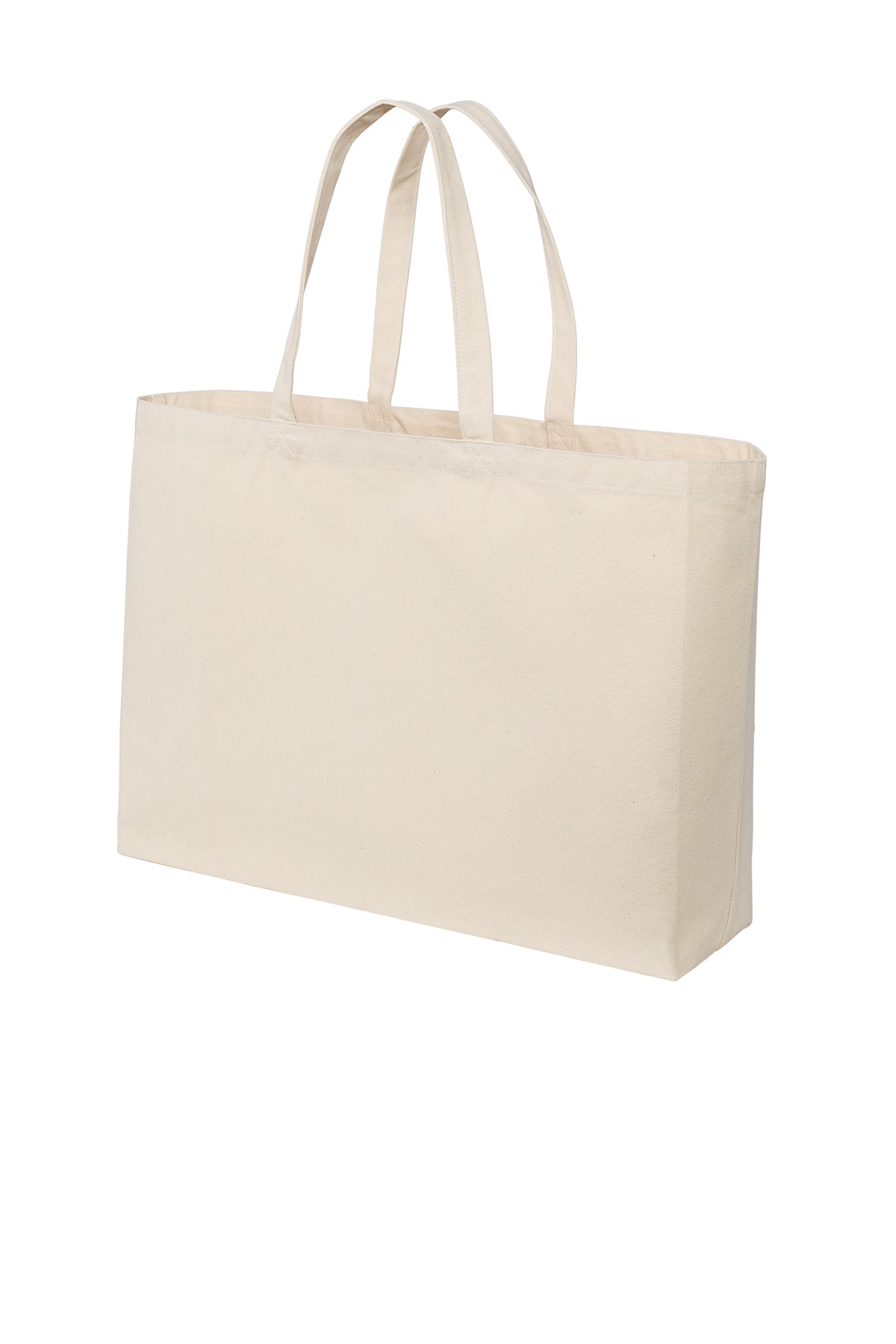 Port Authority Cotton Canvas Custom Jumbo Totes, Natural [Gershman Investment Corp.]