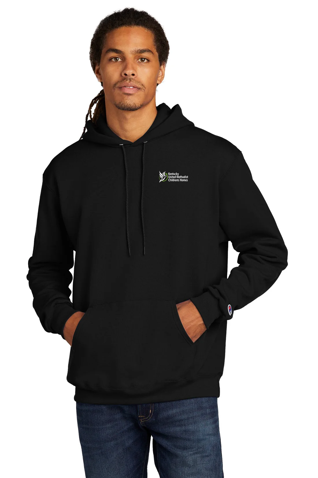 Champion Eco Fleece Pullover Hoodie, Black [Kentucky United Methodist Children's Homes]