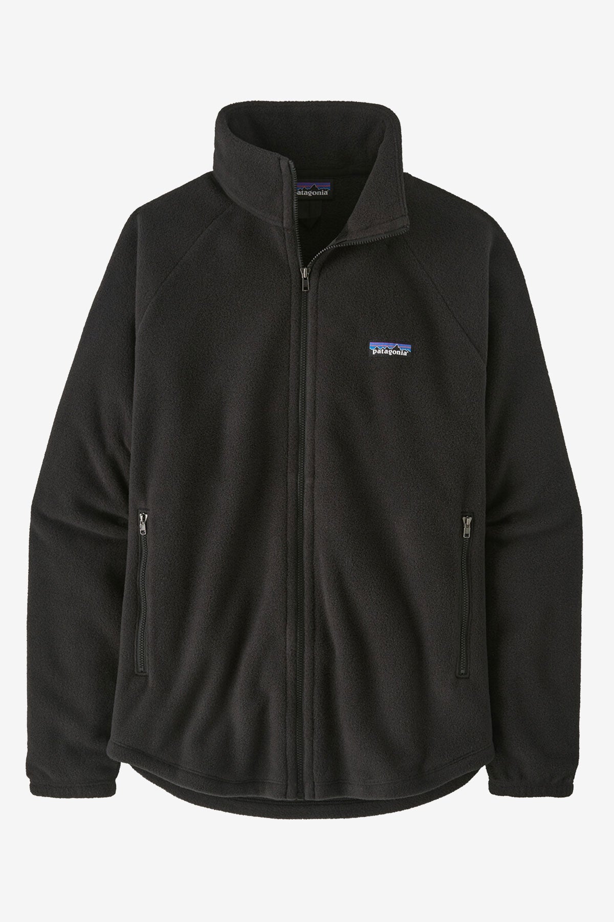 Patagonia Womens Classic Microdini Custom Jackets, Black [Horizontal Talent]