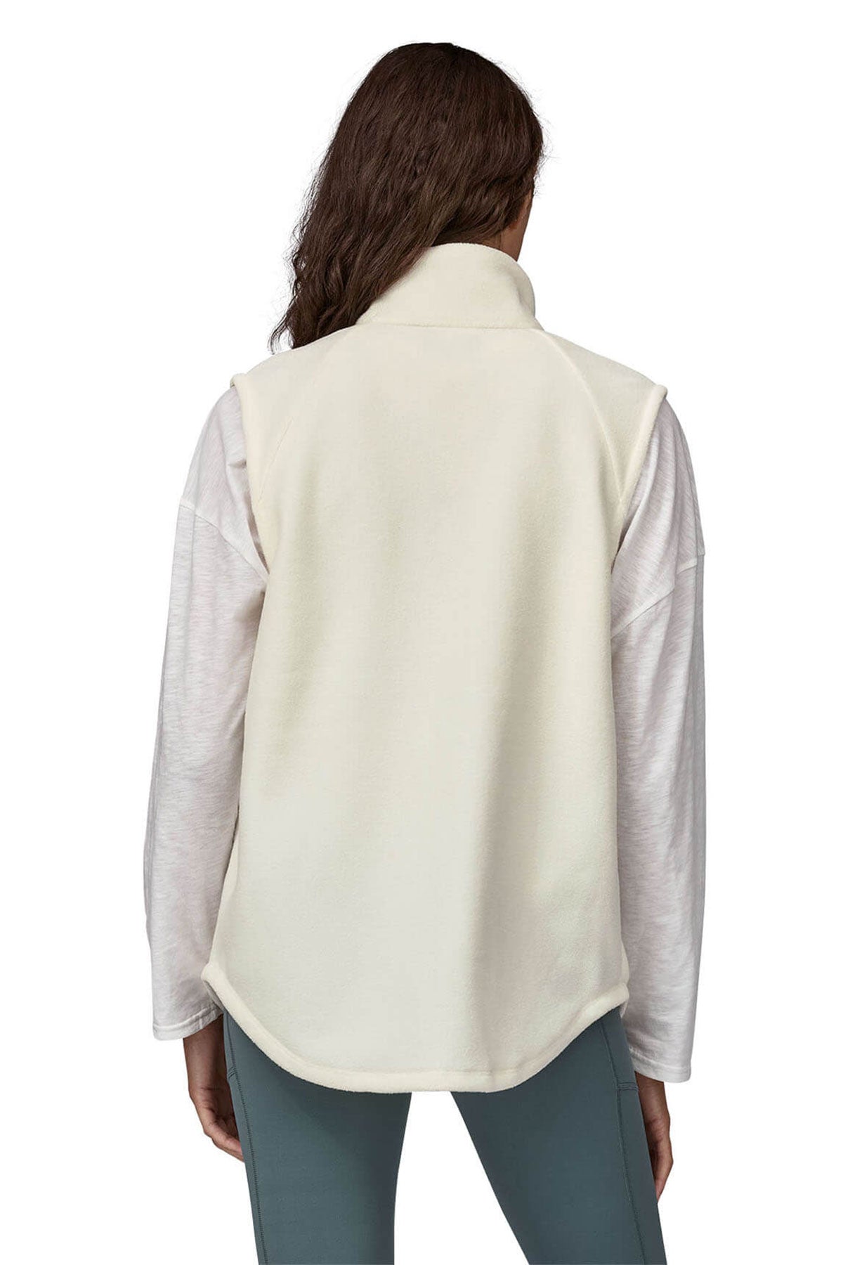 Patagonia Womens Classic Microdini Custom Vests, Birch White [August Grooming]