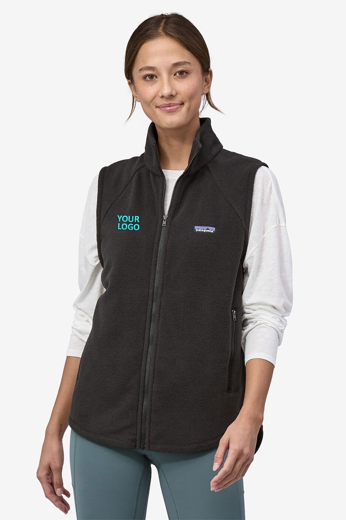 Patagonia Womens Classic Microdini Custom Vests, Black [Executive Construction]