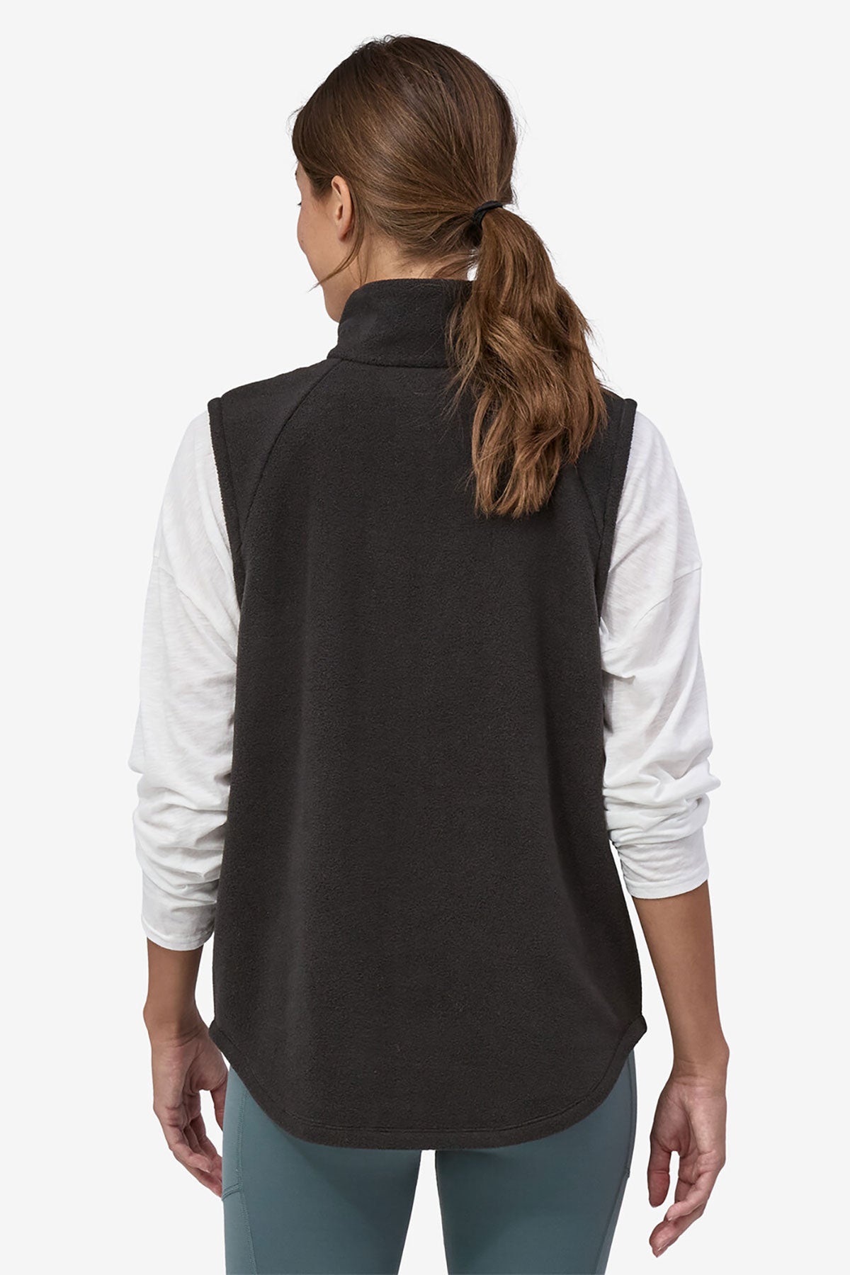 Patagonia Womens Classic Microdini Custom Vests, Black [Executive Construction]