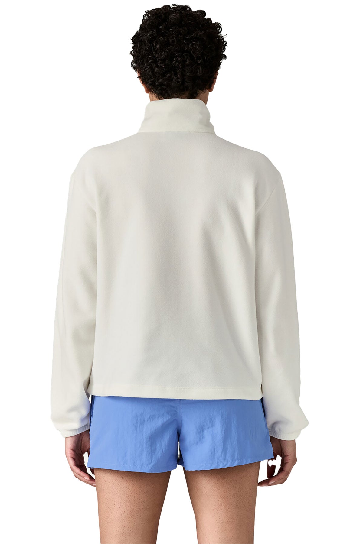 Patagonia Women's Micro D 1/2 Zip Custom Fleece Pullover, Birch White