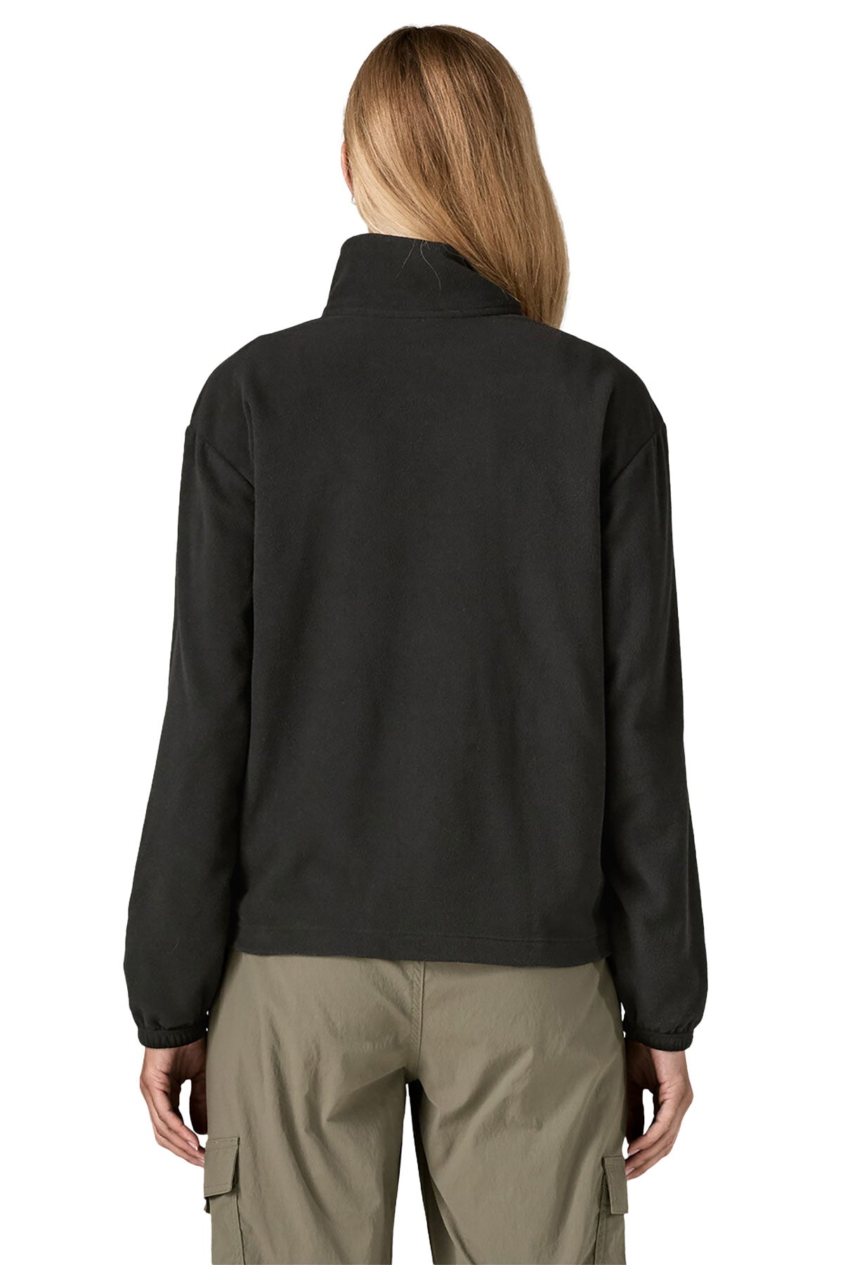 Patagonia Women's Micro D 1/2 Zip Custom Fleece Pullover, Black