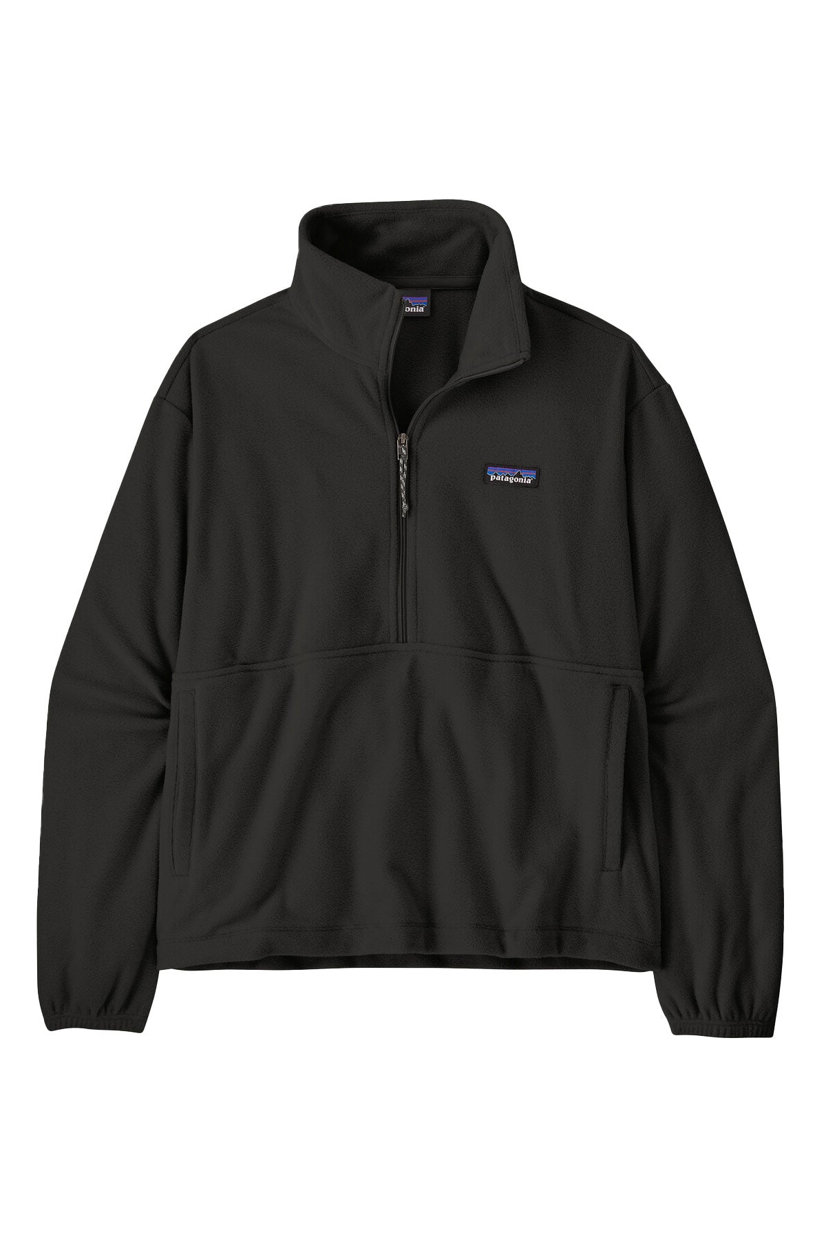 Patagonia Women's Micro D 1/2 Zip Custom Fleece Pullover, Black