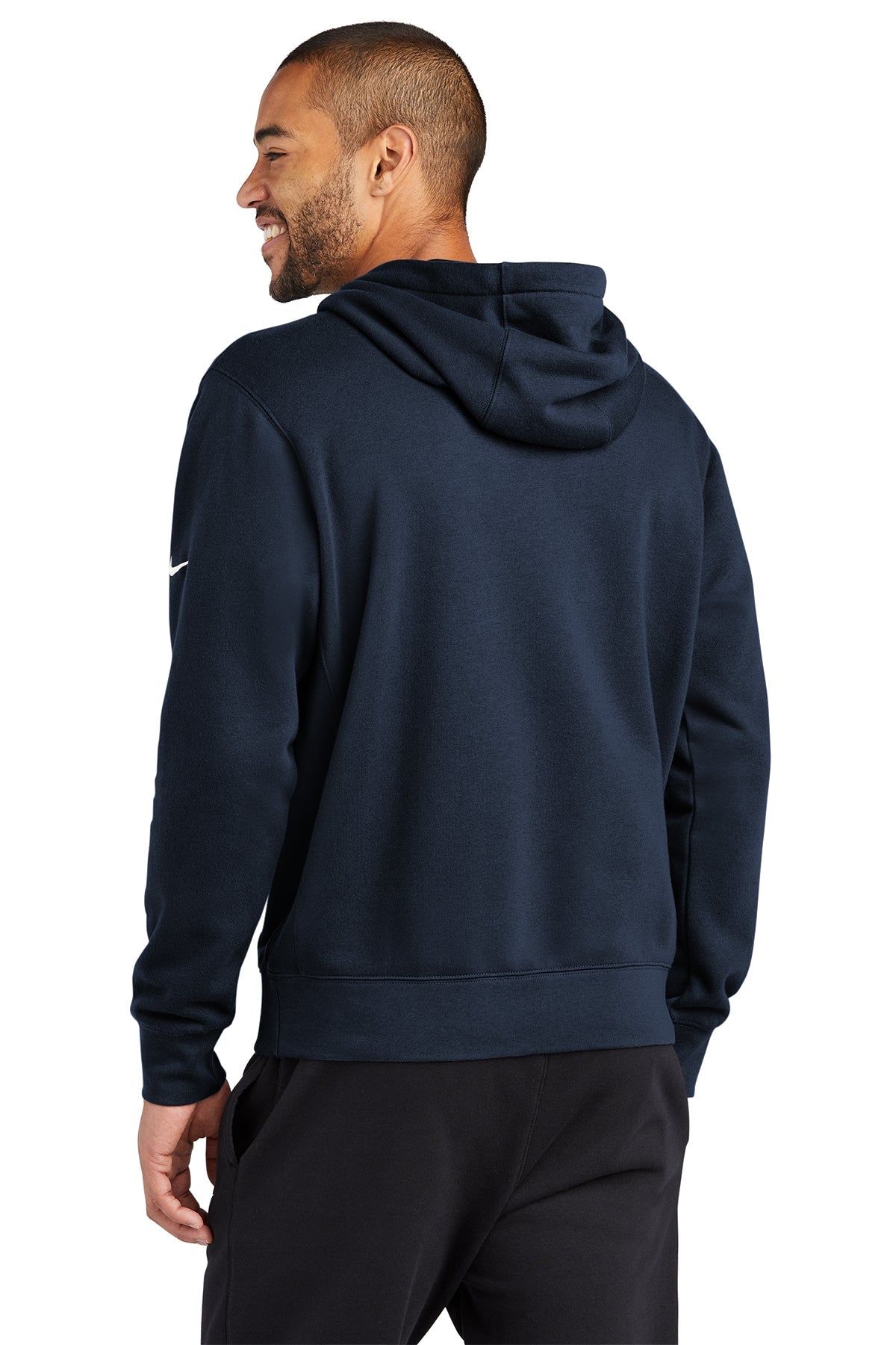 Nike Club Swoosh Customized Hoodies, Midnight Navy [Elevated Lending]