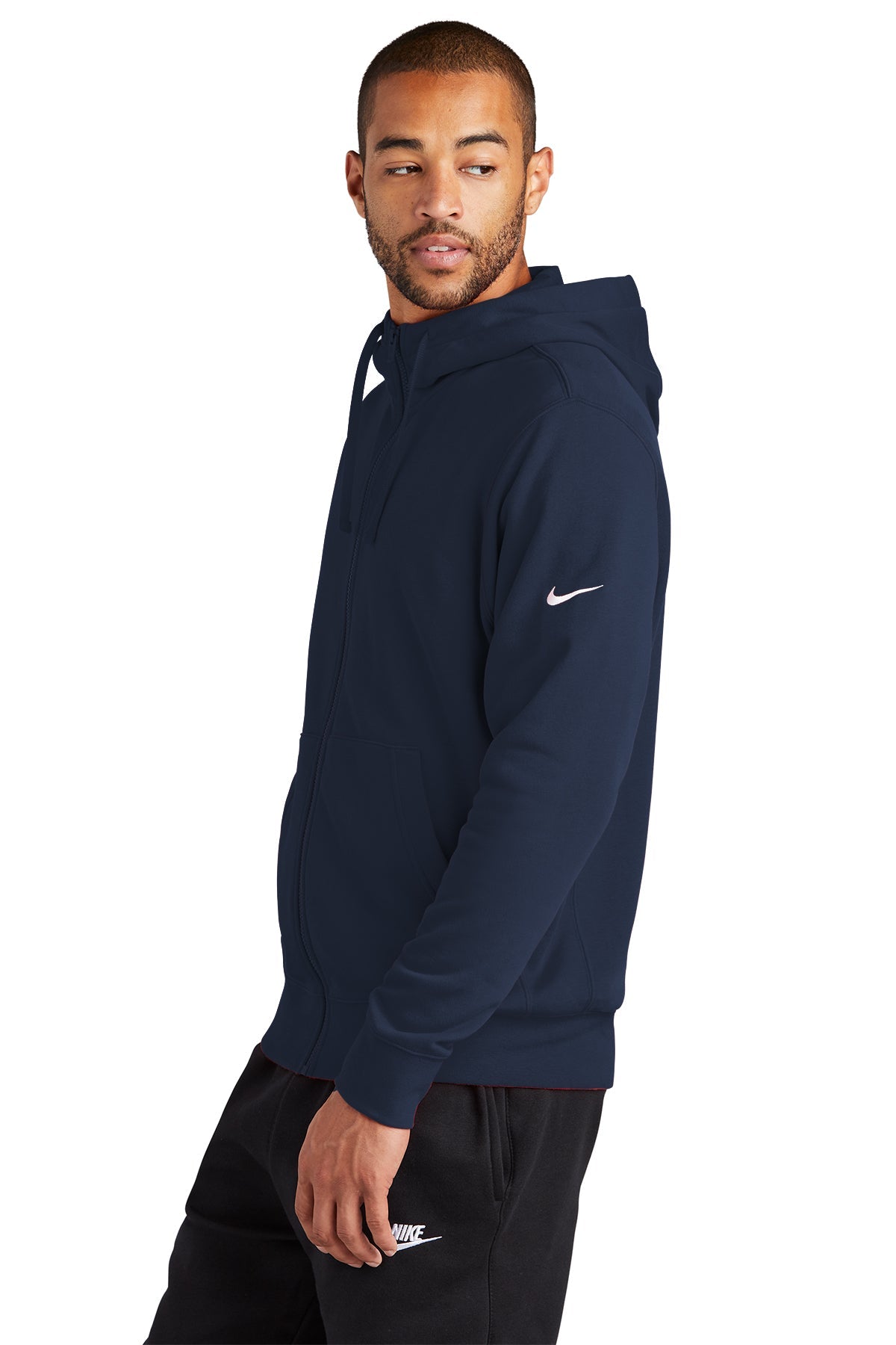 Nike Club Fleece Custom Zip Hoodies, Midnight Navy [Rose Cay Maritime]