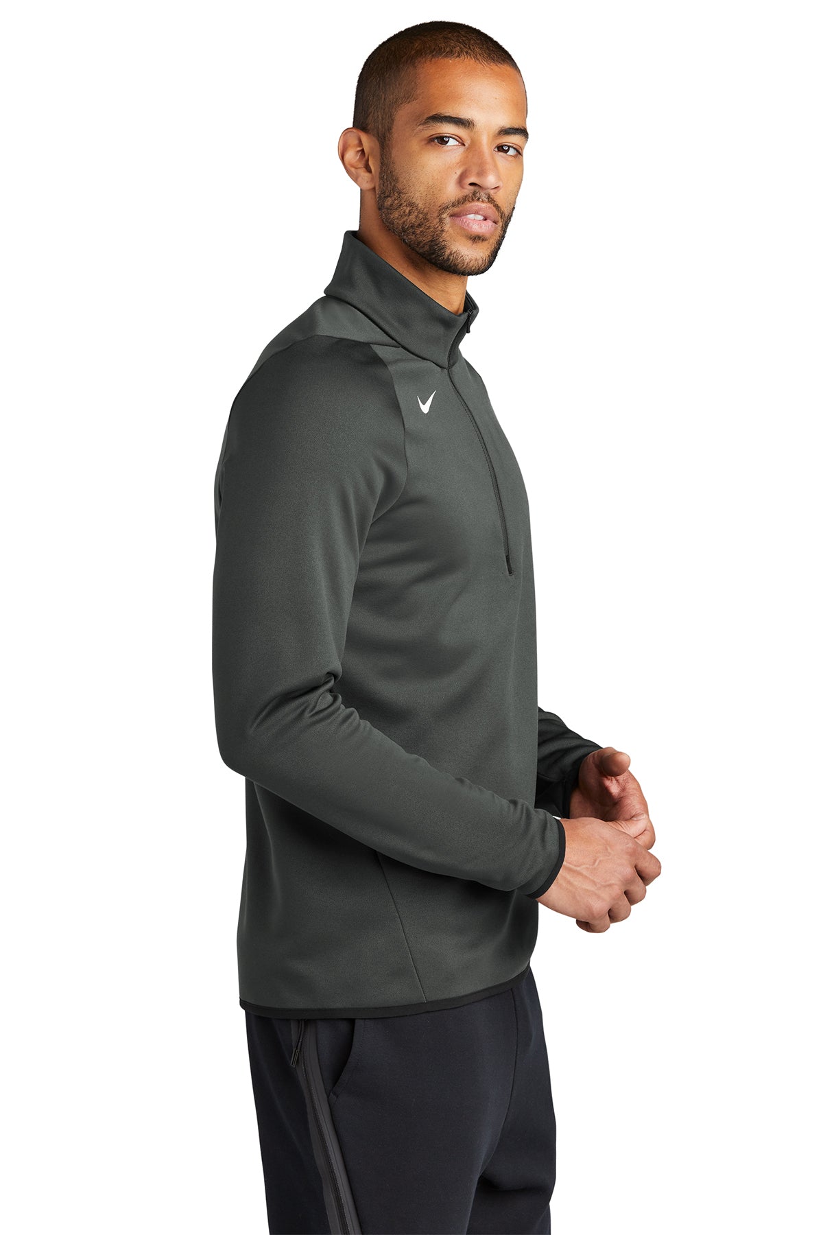 Custom Nike Therma-FIT Custom Quarter Zips, Team Anthracite [Blue Ridge Axe]