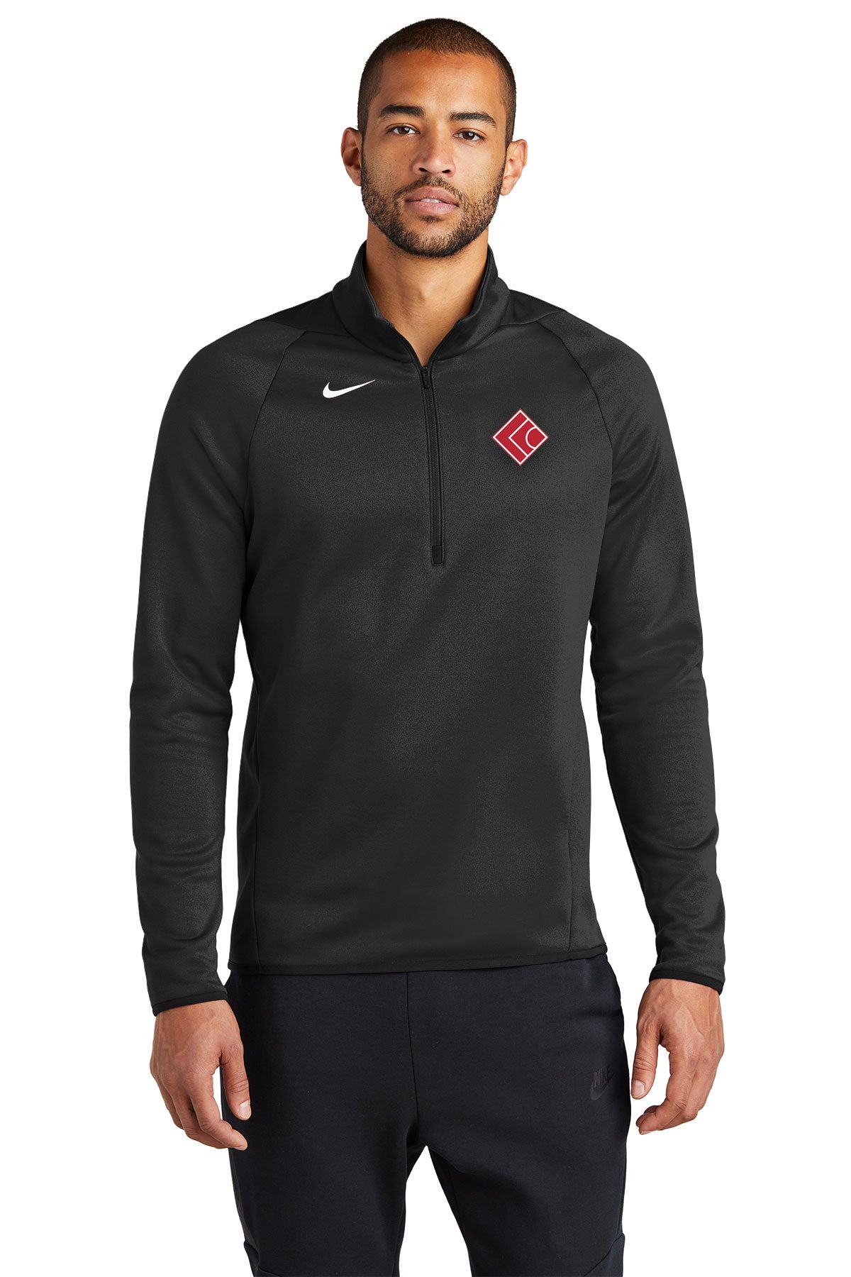 Custom Nike Therma-FIT Custom Quarter Zips, Team Black [Carnegie Management and Development Corporation]