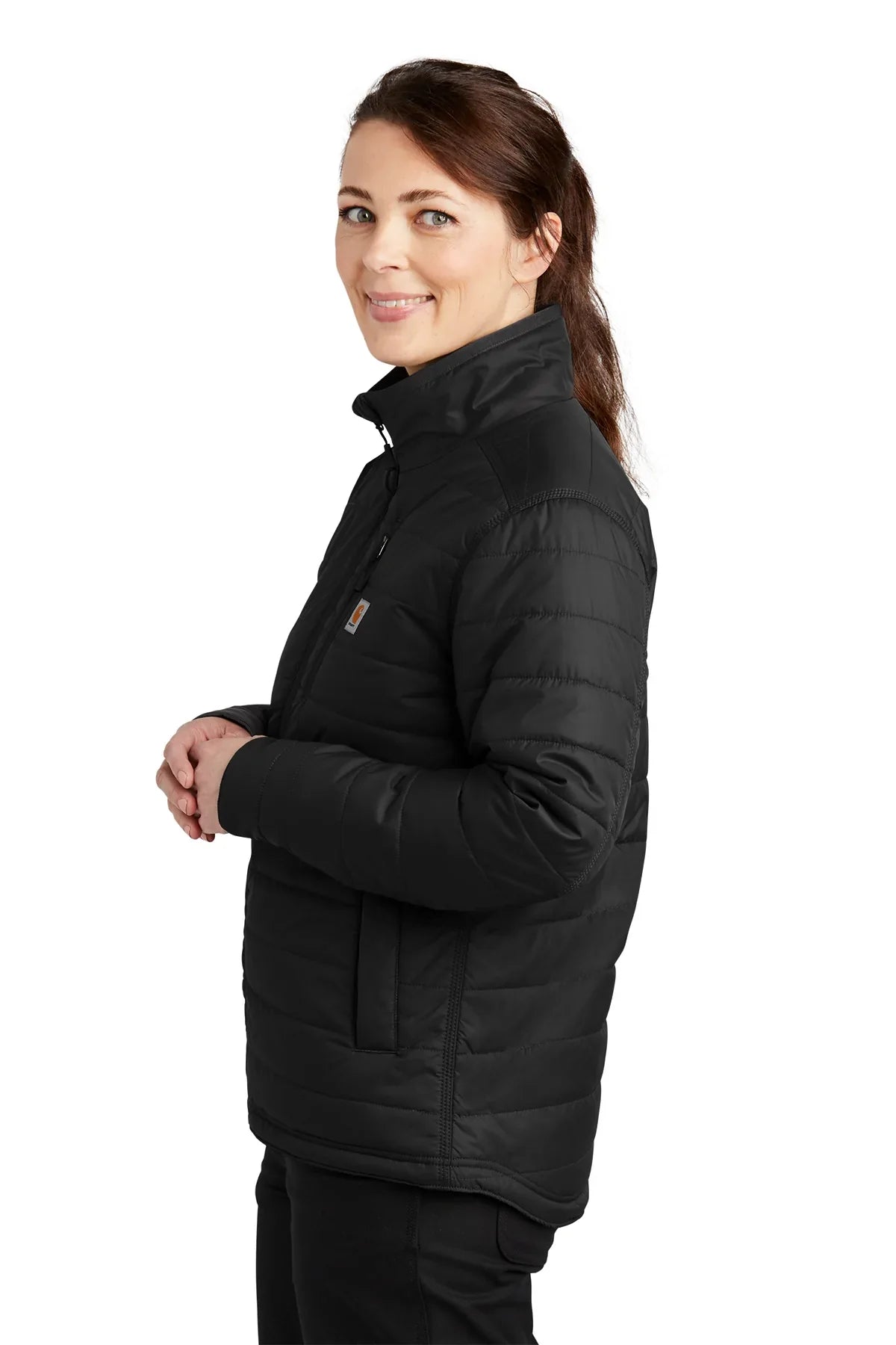 Carhartt Womens Gilliam Branded Jackets, Black [Executive Construction]