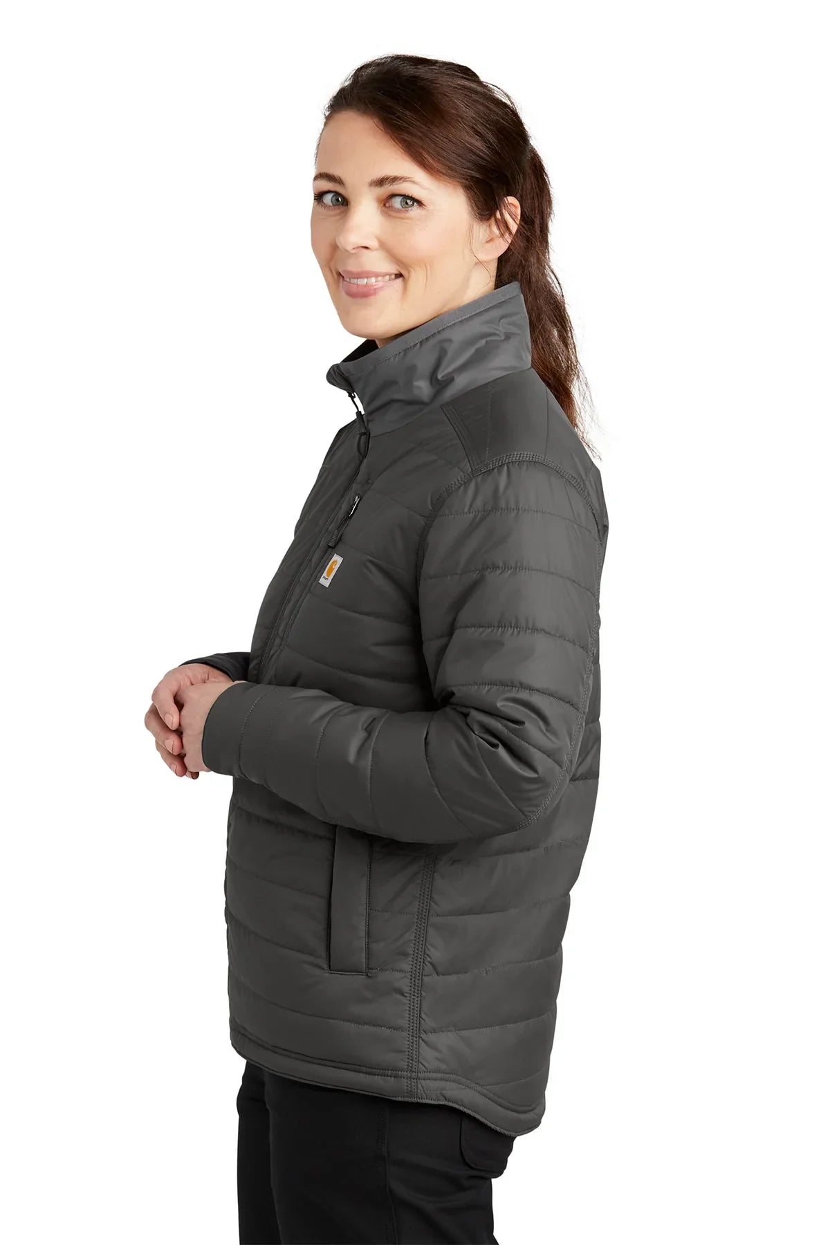 Carhartt Womens Gilliam Branded Jackets, Shadow Grey [Simple Construction]