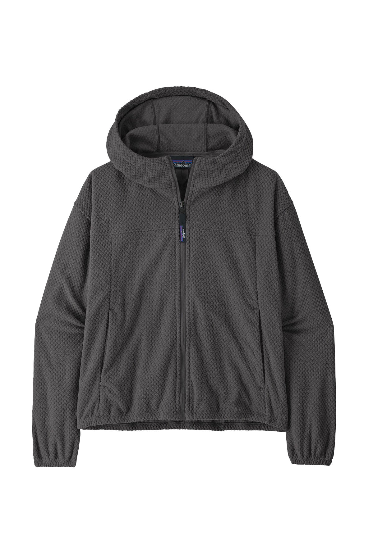 Patagonia Women's Textured Custom Fleece Hoodys Jackets, Forge Grey