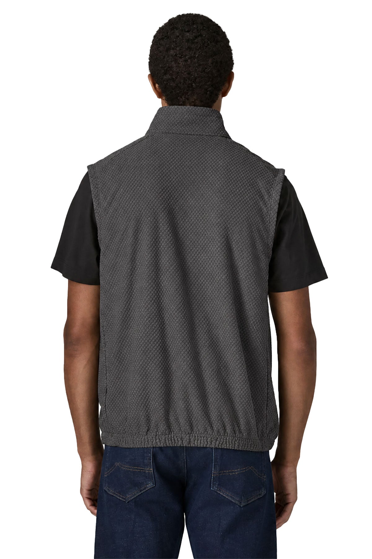 Patagonia Textured Custom Fleece Vests, Forge Grey