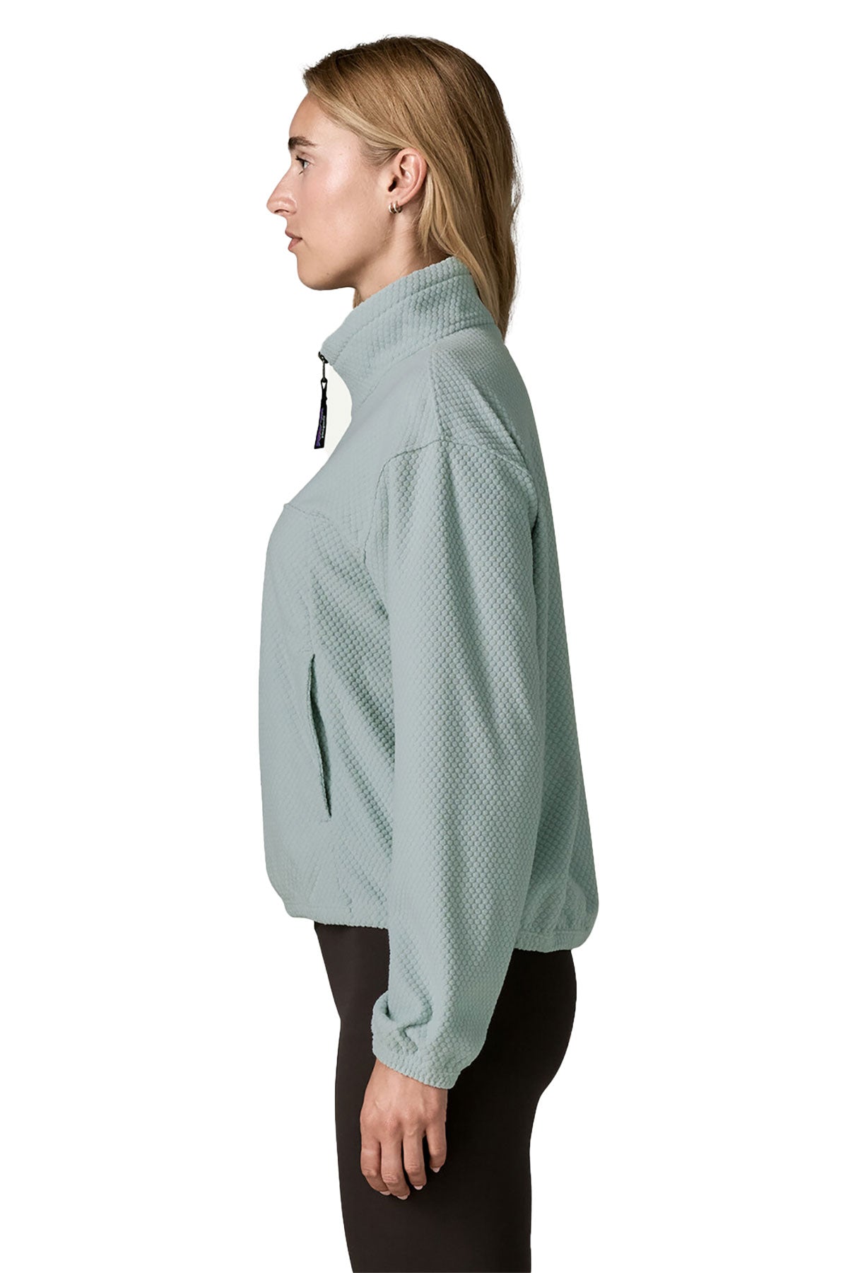 Patagonia Women's Textured Custom Fleece Quarter-Zips, Virtually Blue
