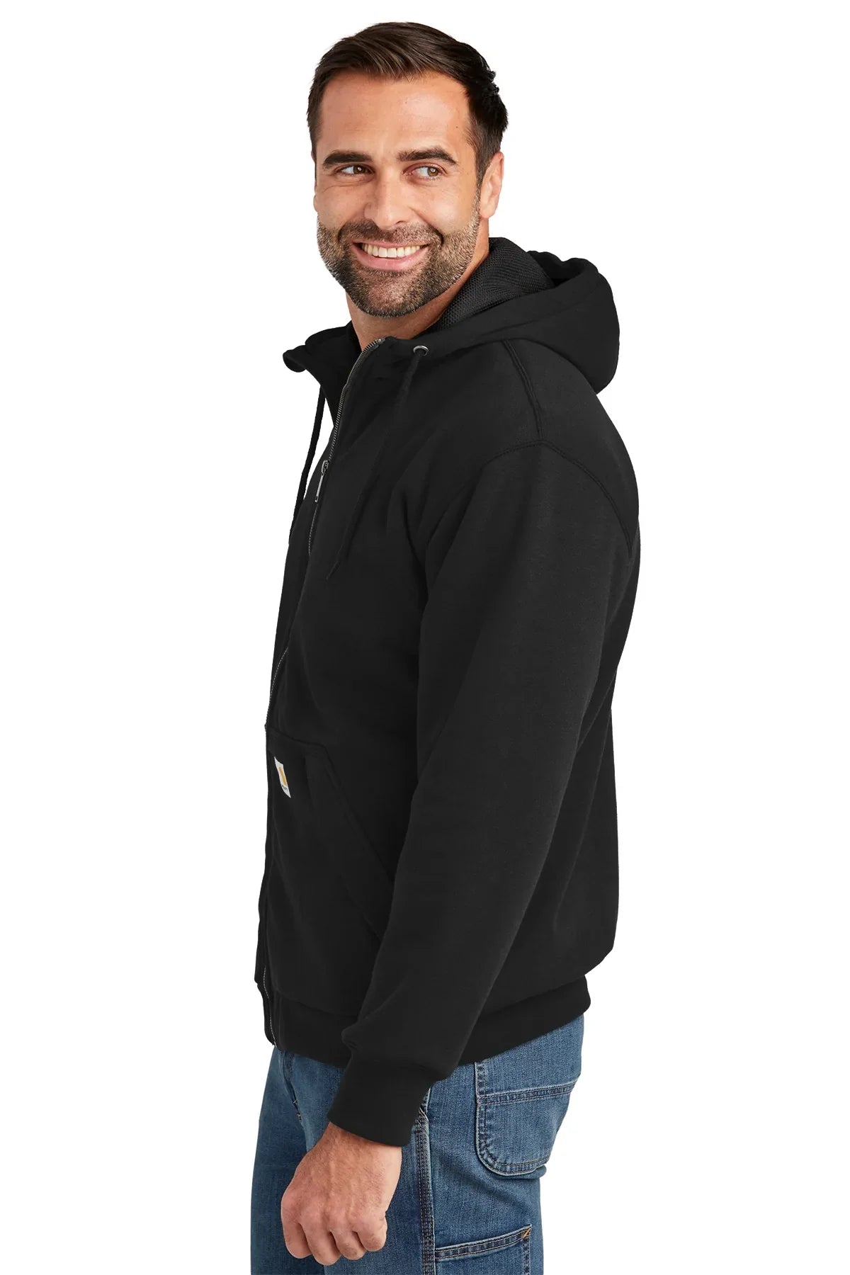 Carhartt Thermal-Lined Custom Zip-Ups, Black [Milford Mining Company Utah]