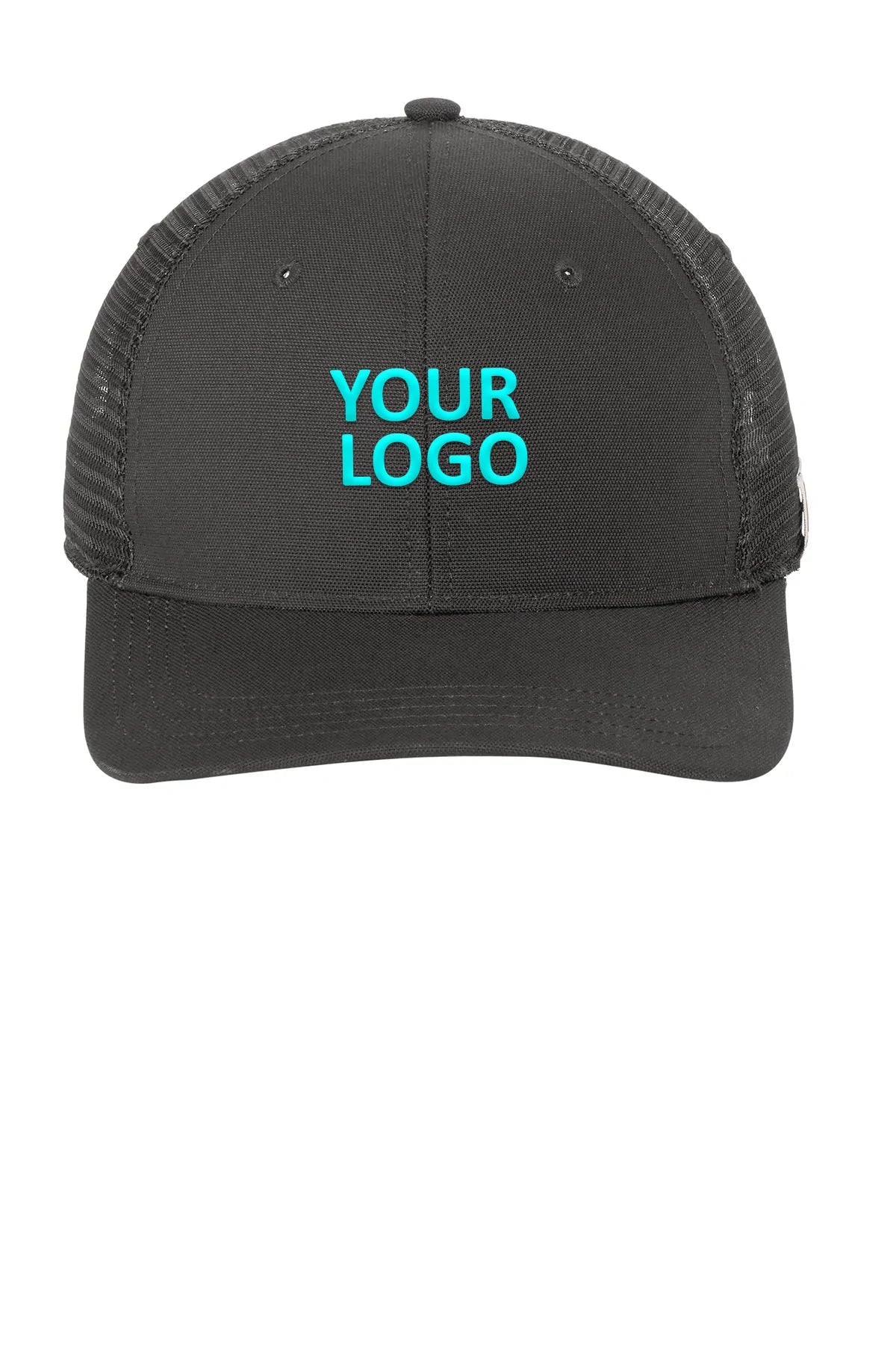 Carhartt Canvas Mesh Back Custom Caps, Shadow Grey [Solar Pile Driver]