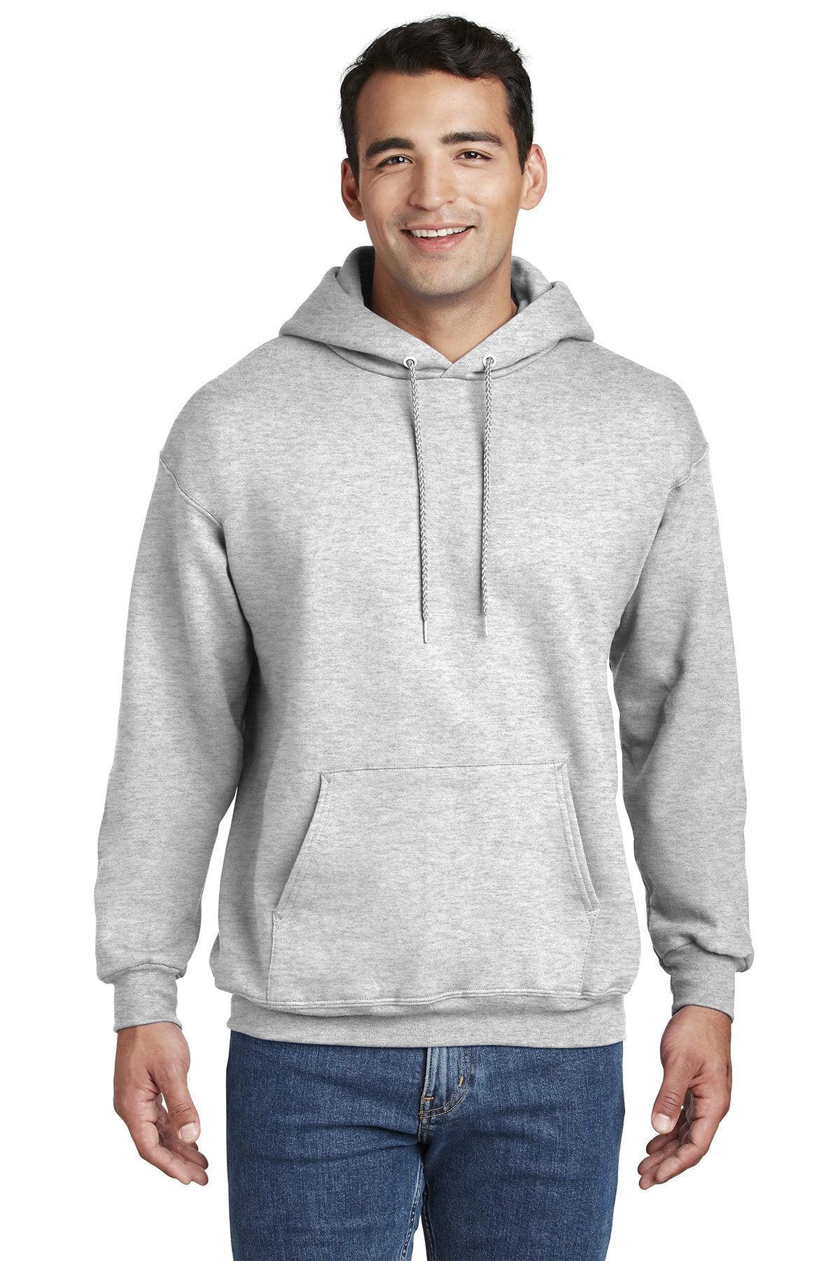 Hanes Ultimate Cotton Pullover Hooded Sweatshirt, Ash [Kizen] [Kizen]