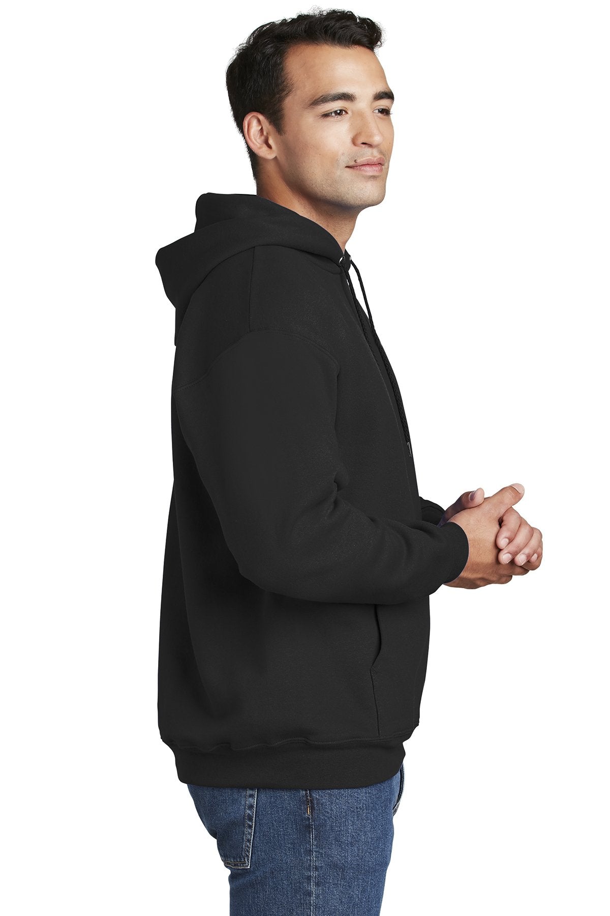 Hanes Ultimate Cotton Pullover Hooded Sweatshirt F170 Black [OSMOSIS Association]