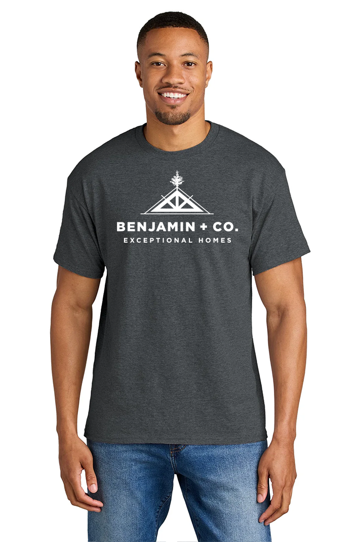 Gildan Dryblend Cotton Poly T Shirt, Dark Heather [Benjamin and Company]