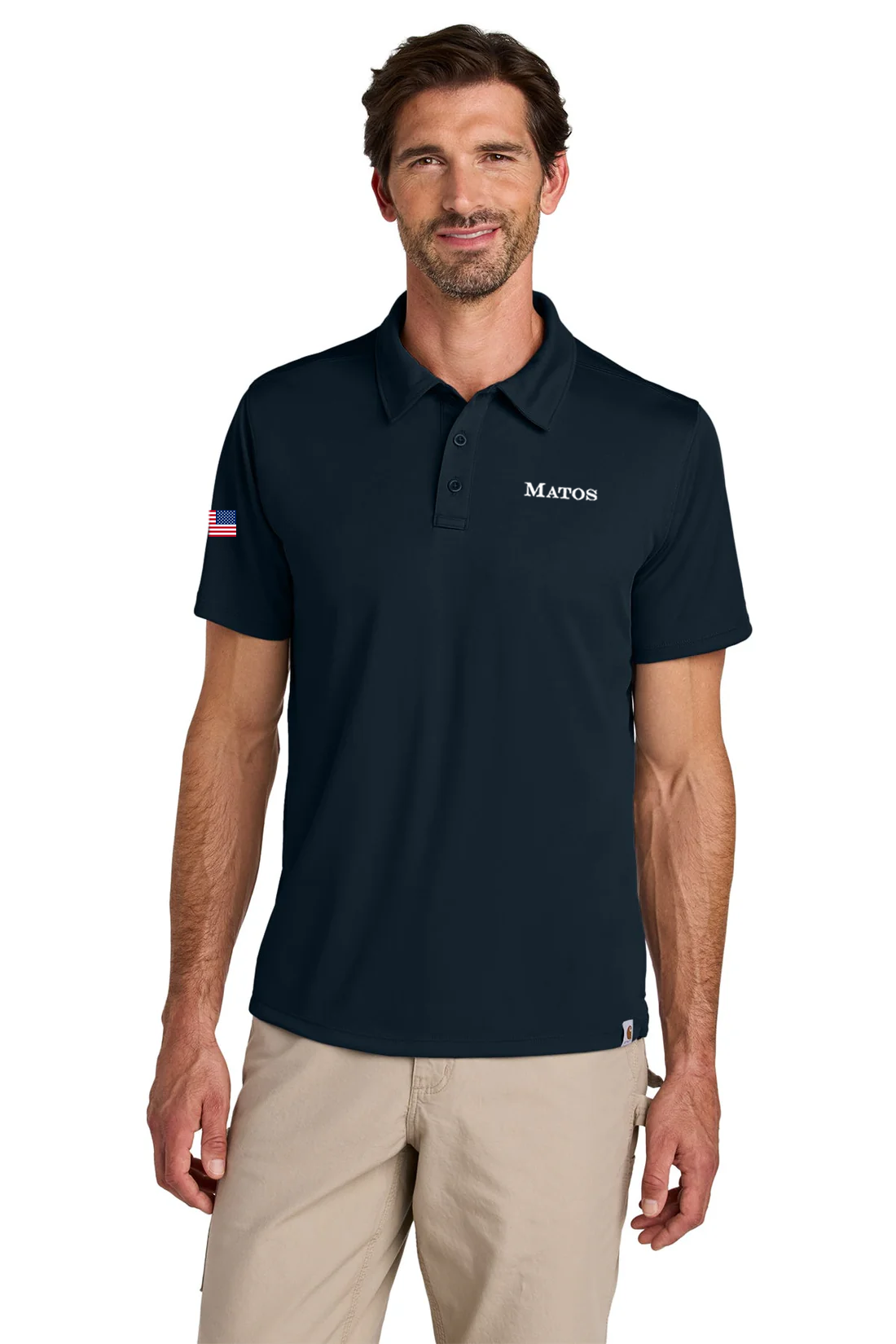 Carhartt Force Sun Defender Polo, Navy [Matos Builders]