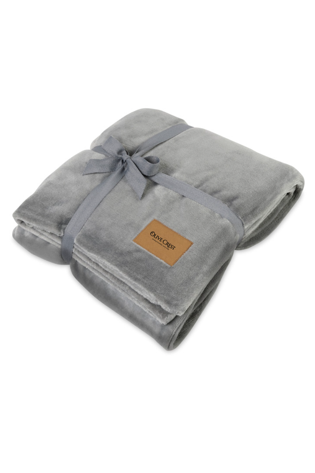Mink Ever Soft Throw Blanket, Circular Grey [Olive Crest]