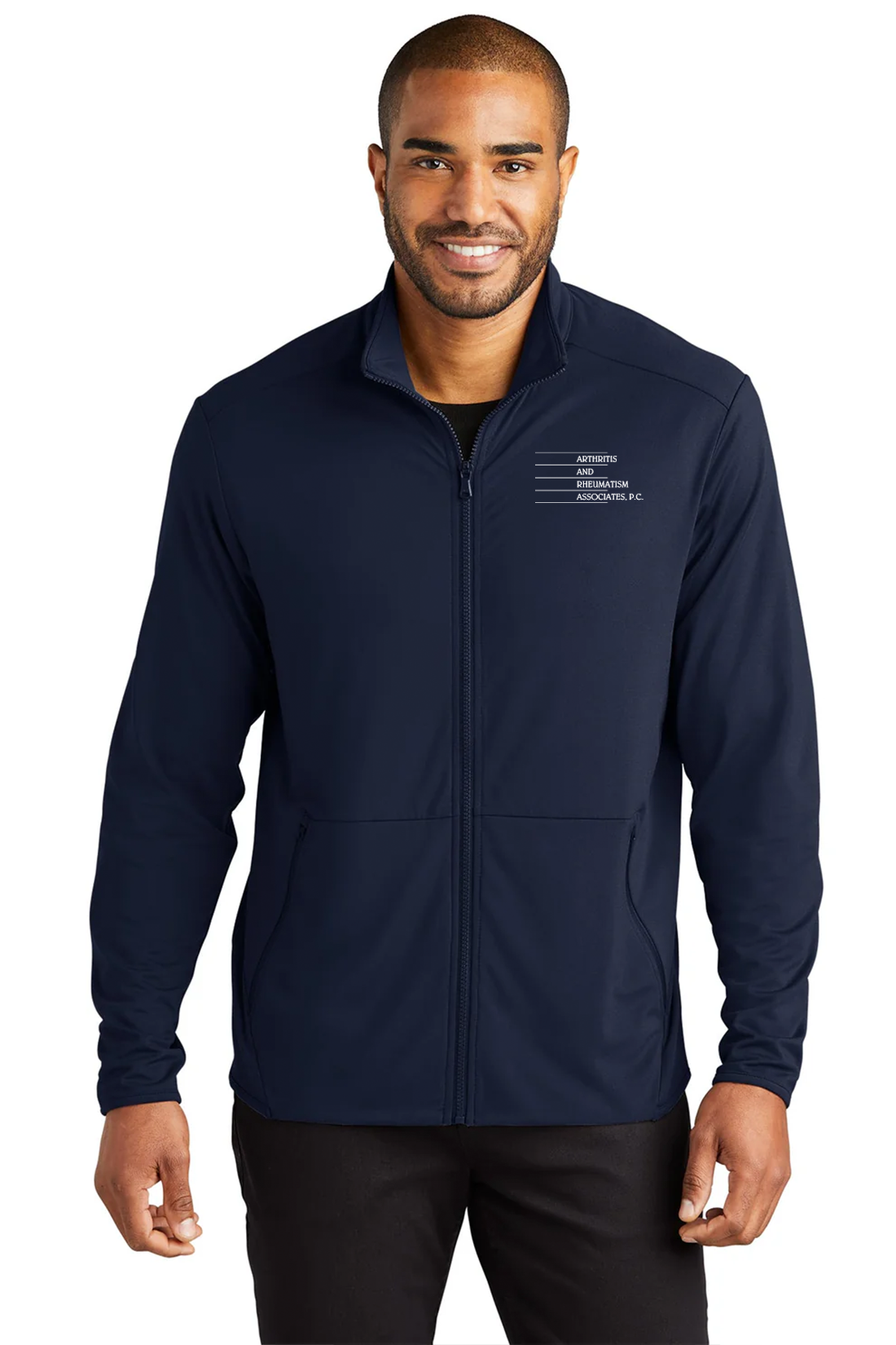 Port Authority Accord Stretch Fleece Full-Zip, Navy [Arthritis & Rheumatism Associates PC]