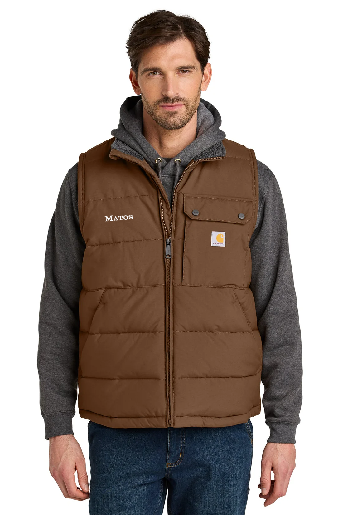 Carhartt Montana Insulated Vest, Red Duck Brown [Matos Builders]