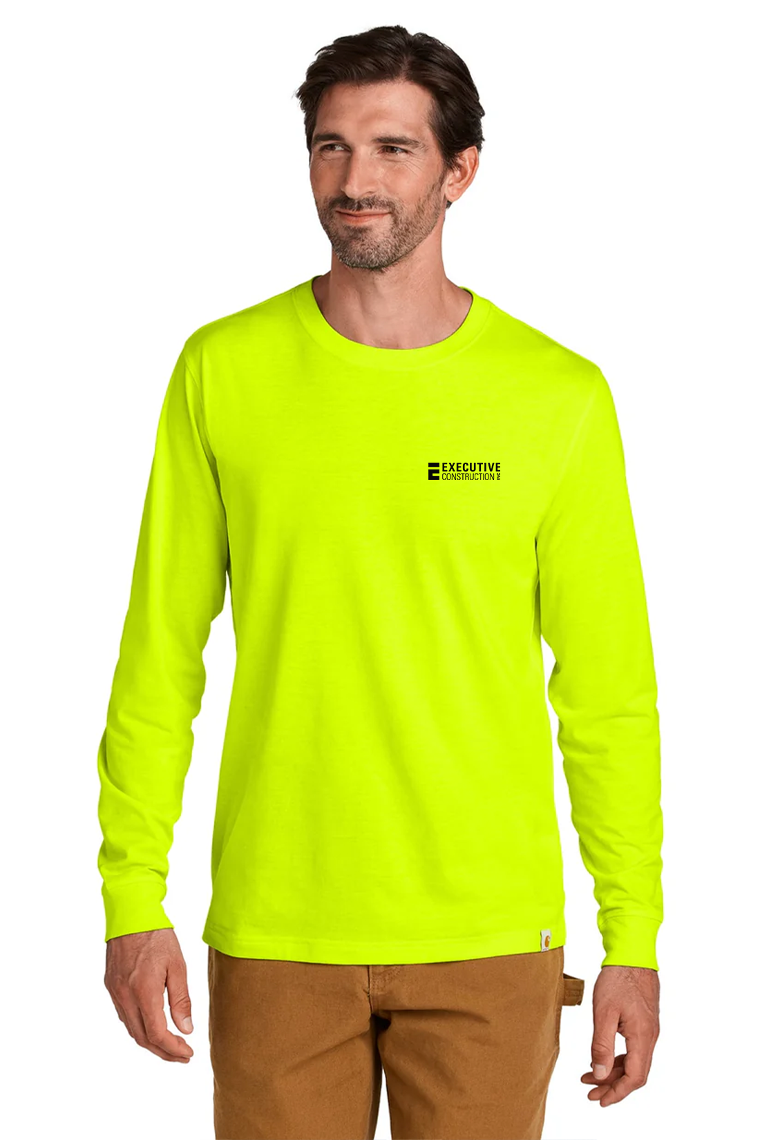 Carhartt Long Sleeve T-Shirt, Brite Lime [Executive Construction]