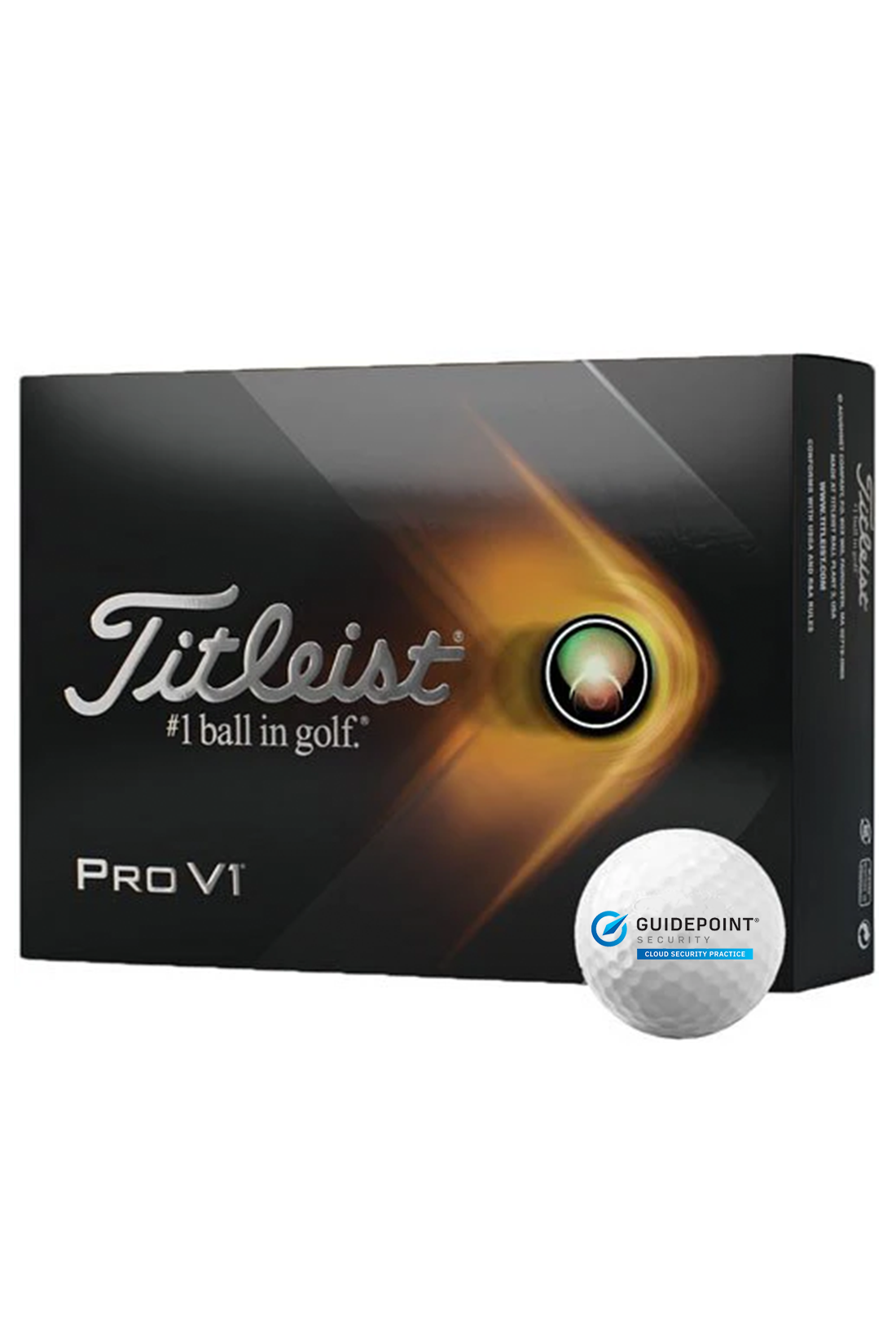 Titleist Pro V1 Golf Balls White, 1 Dozen Sleeves [GuidePoint Security Cloud Security]