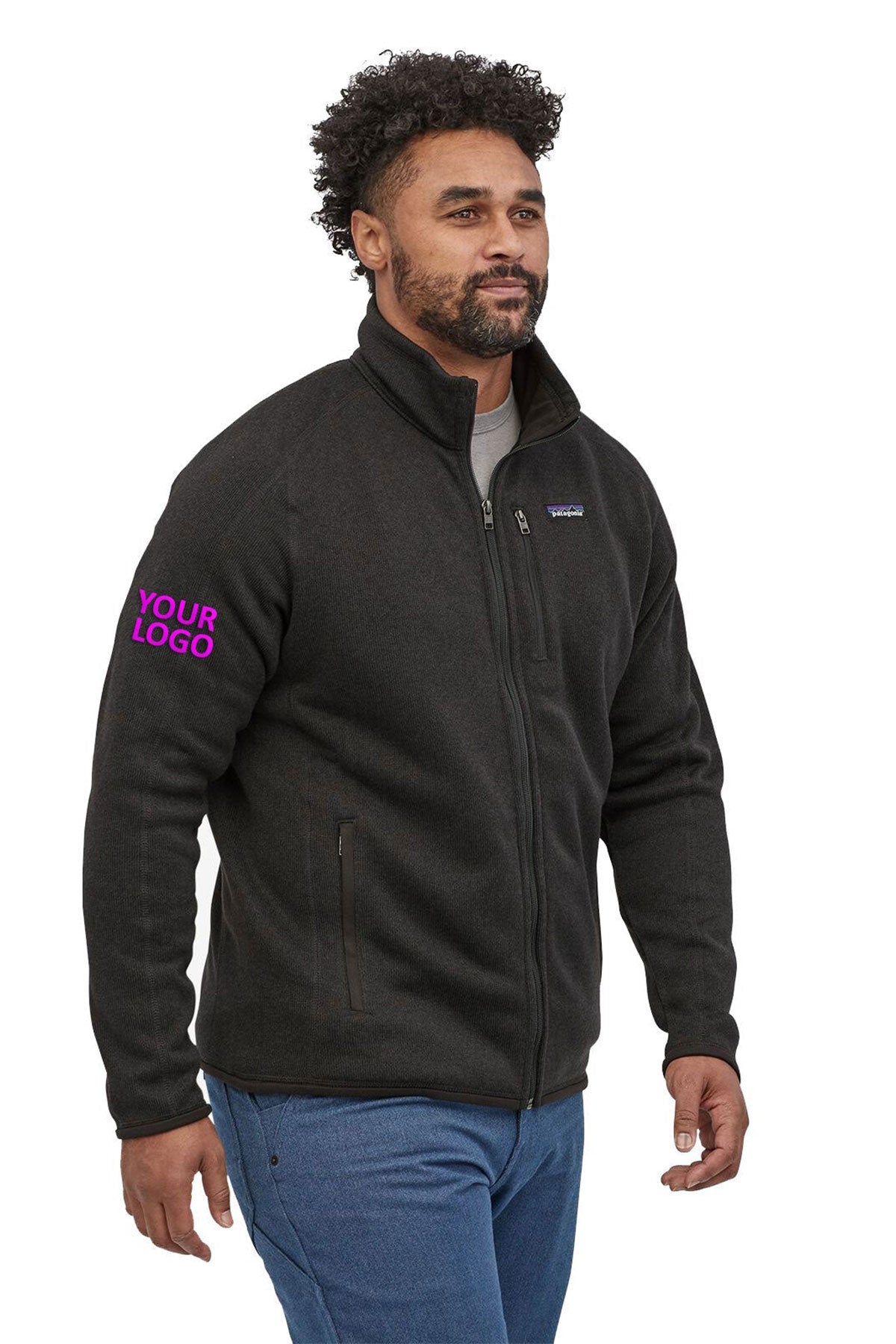Patagonia Mens Better Sweater Custom Fleece Jackets, Black [Cooper Center for Healing]