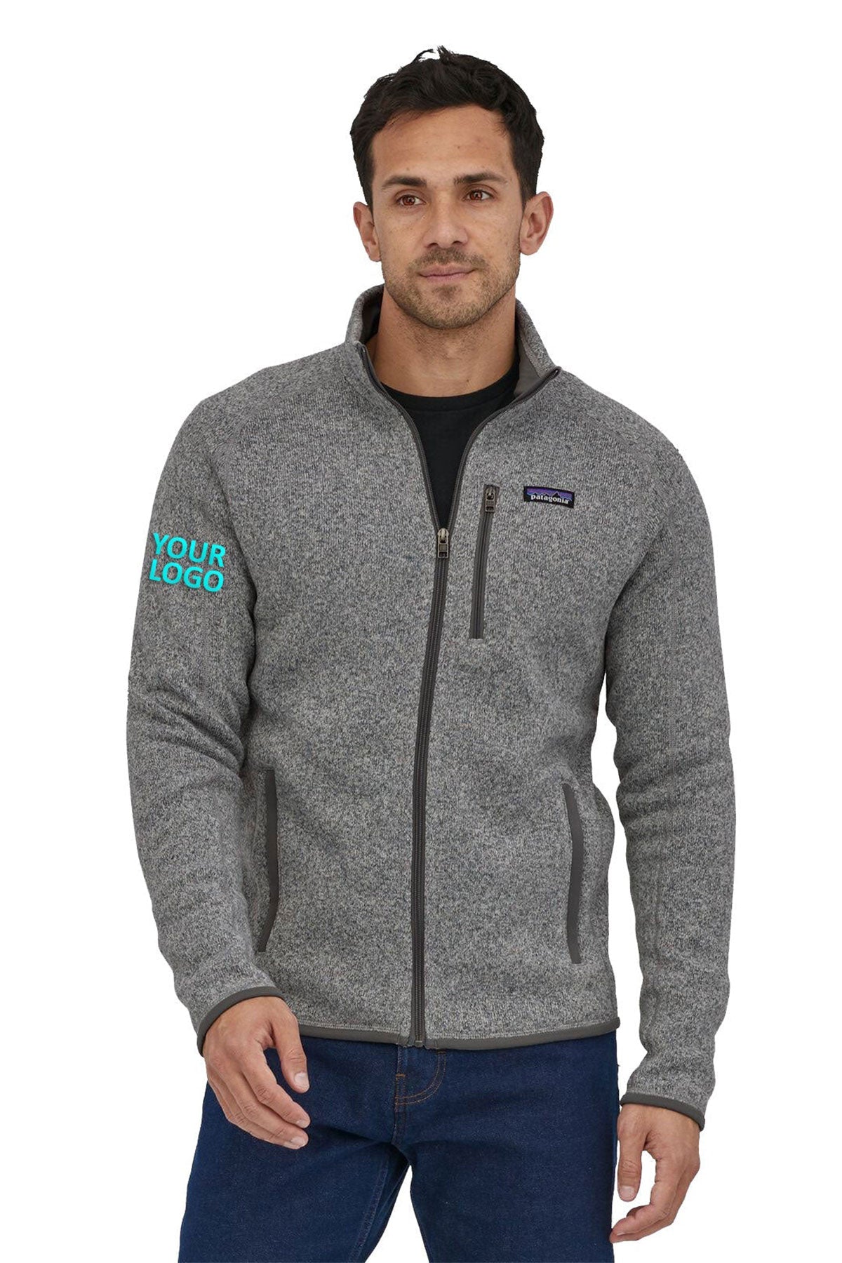 Patagonia Mens Better Sweater Custom Fleece Jackets, Stonewash [Matos Builders]