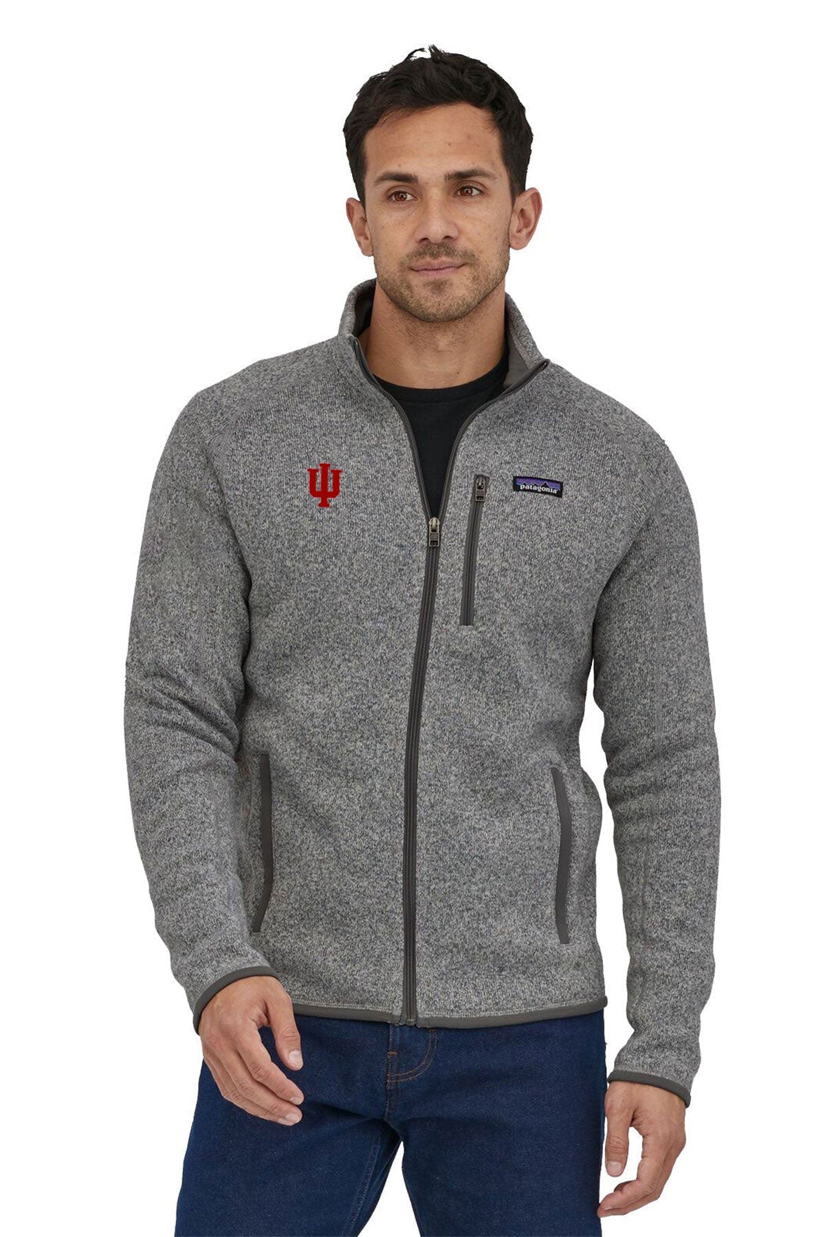 Patagonia Mens Sweater Jacket, Stonewash [Indiana University School of Medicine]