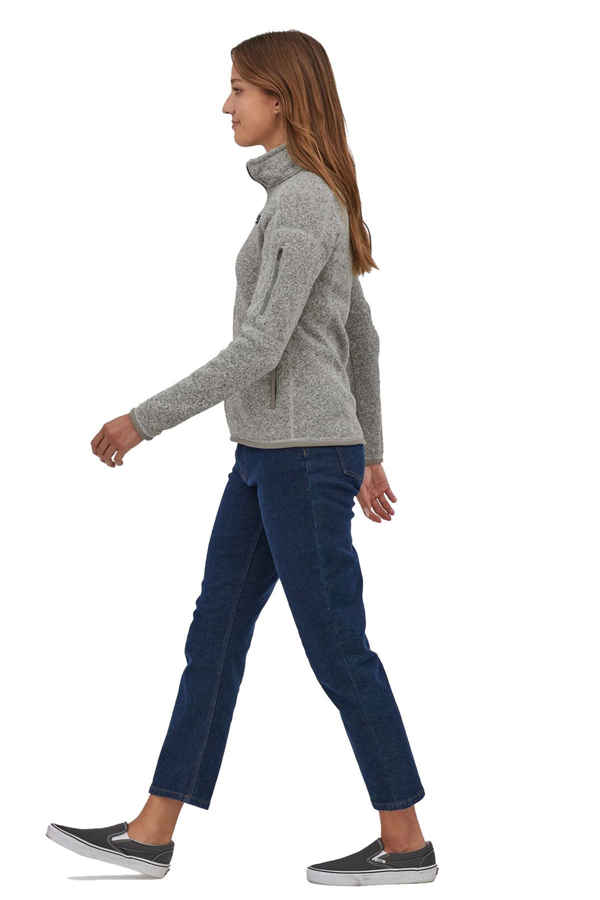 Patagonia Womens Better Sweater Fleece Custom Jackets, Birch White [Matos Builders]