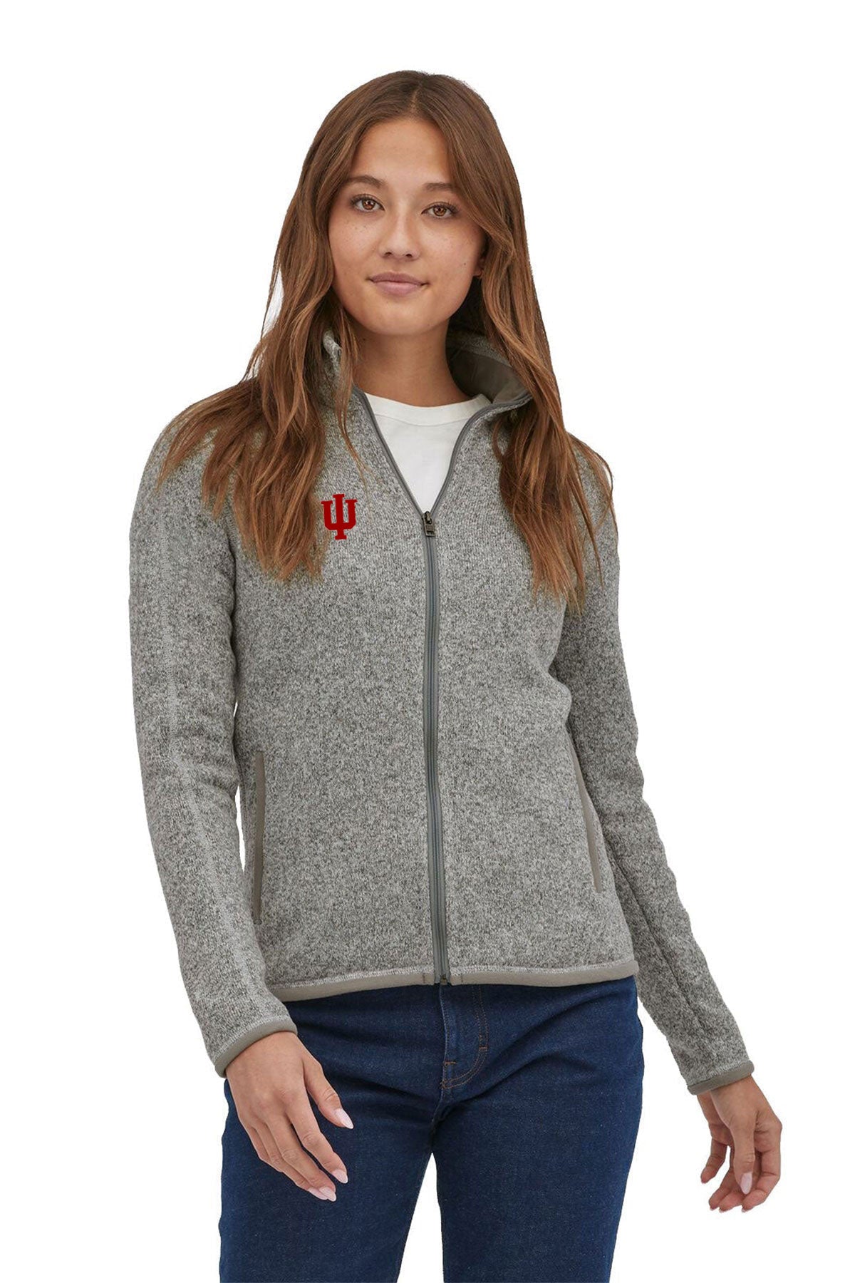 Patagonia Womens Sweater Jacket, Birch White [Indiana University School of Medicine]